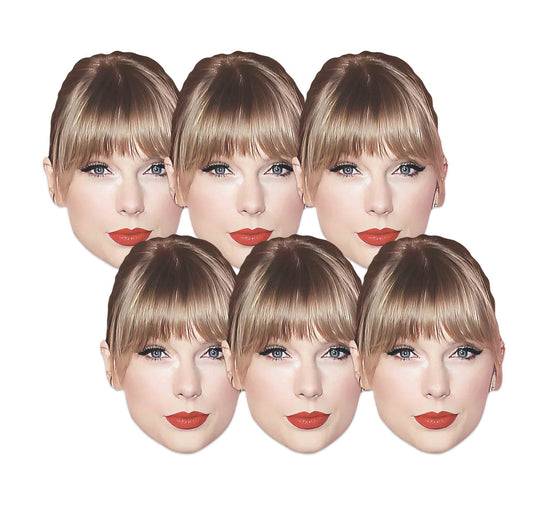 CMP003 Taylor Singer Six Pack Cardboard Face Masks With Tabs and Elastic