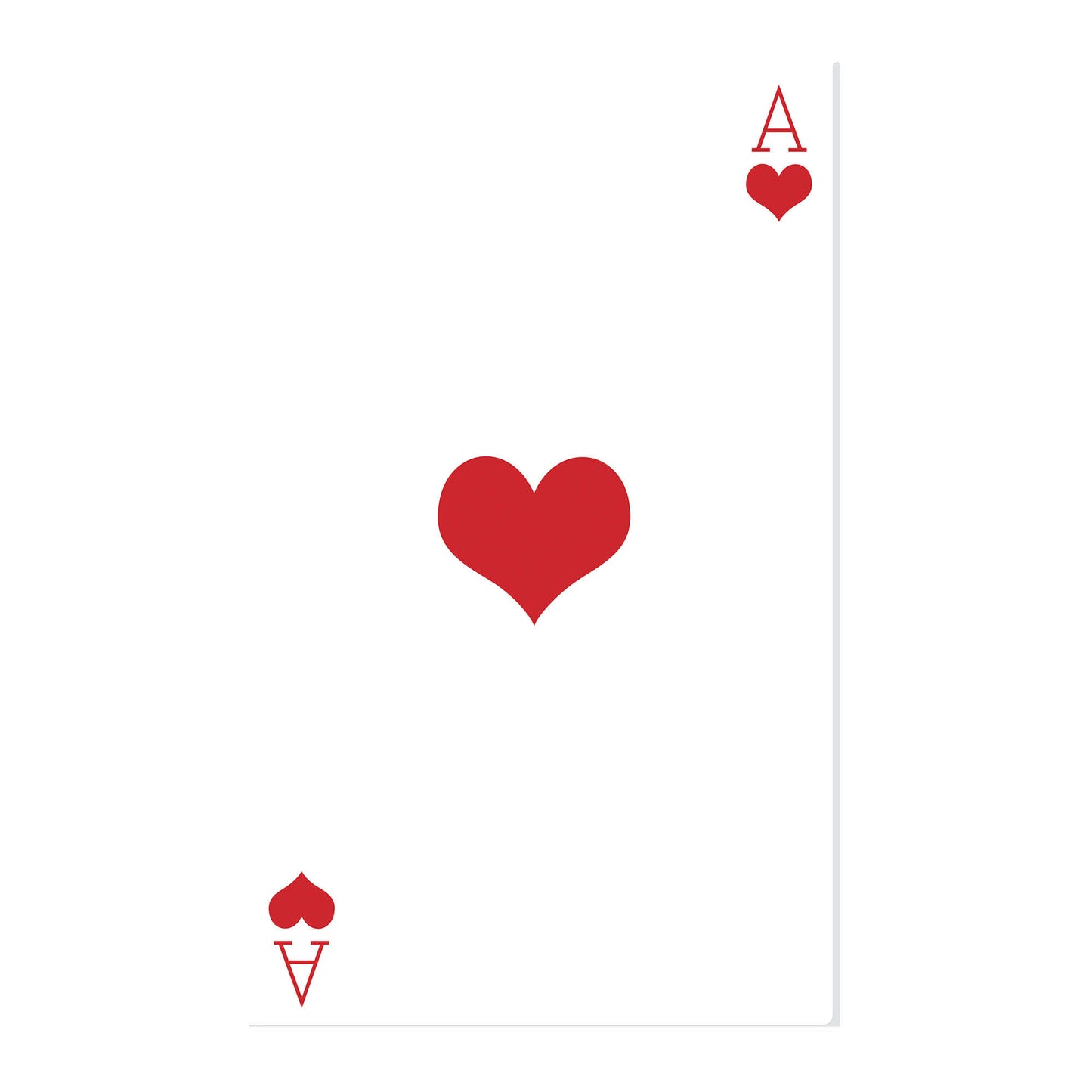 SC023 Ace of Hearts Playing Card Cardboard Cut Out Height 154cm