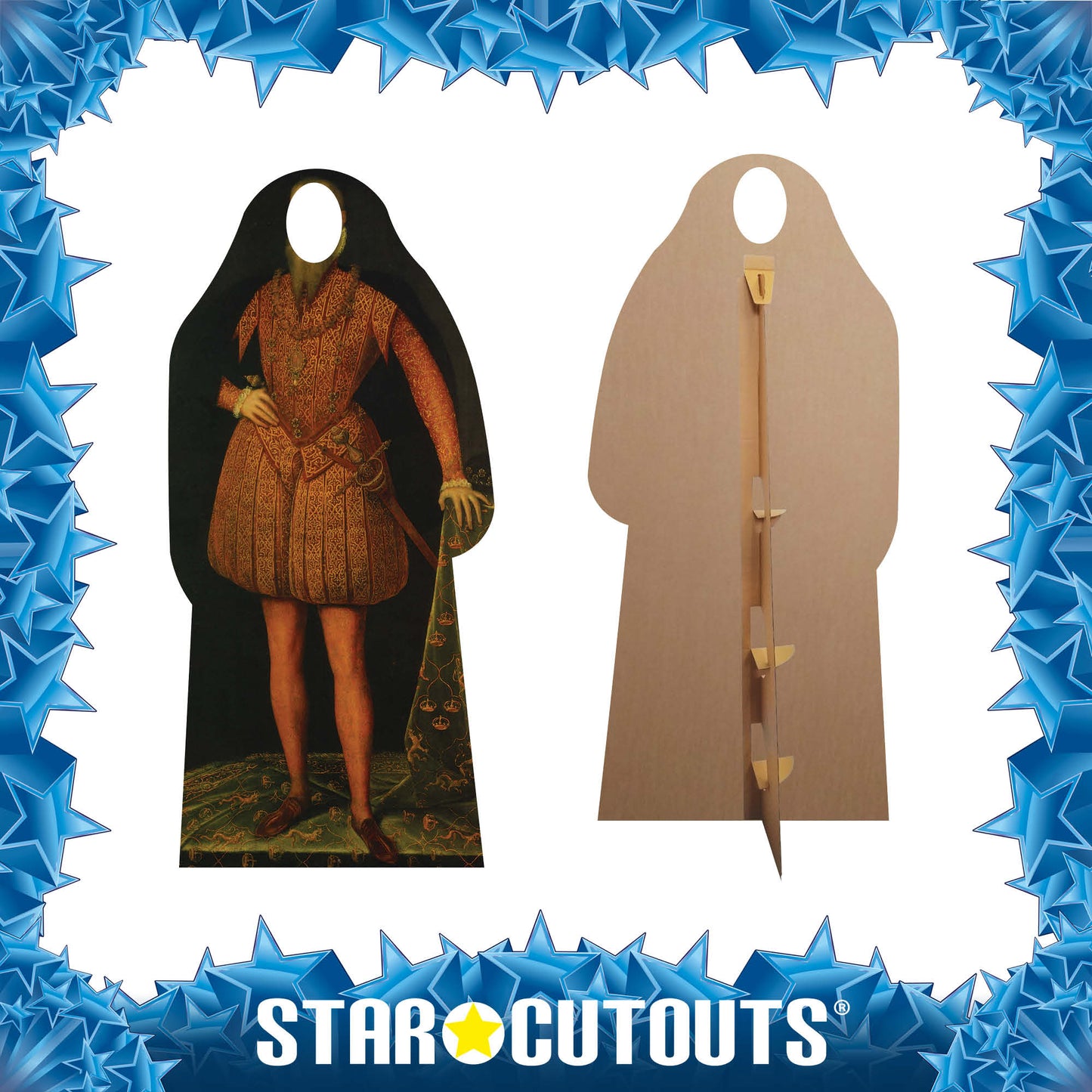 SC060 Tudor Man Stand-In Cardboard Cut Out Height 188cm