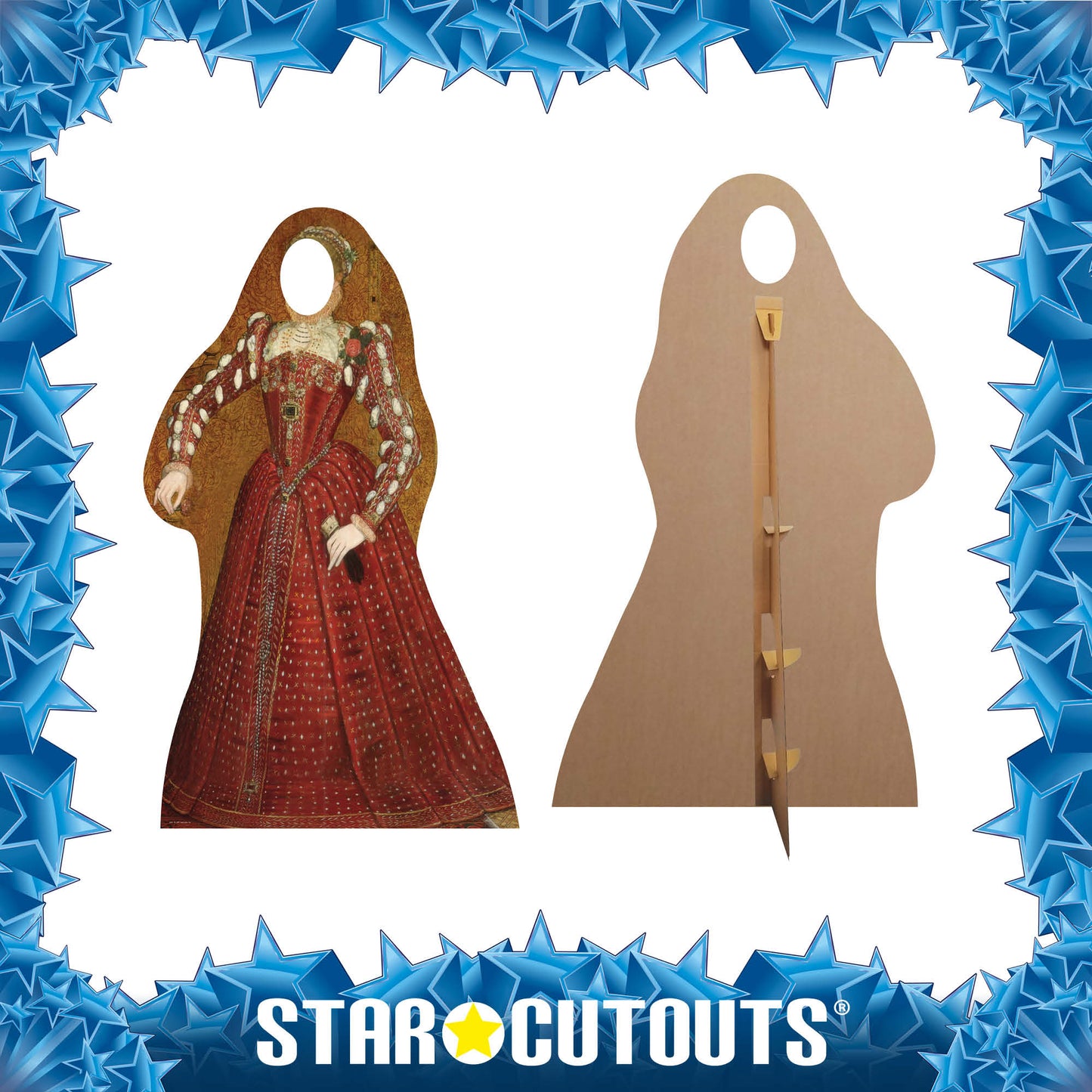 SC061 Tudor Woman Stand-In Cardboard Cut Out Height 176cm