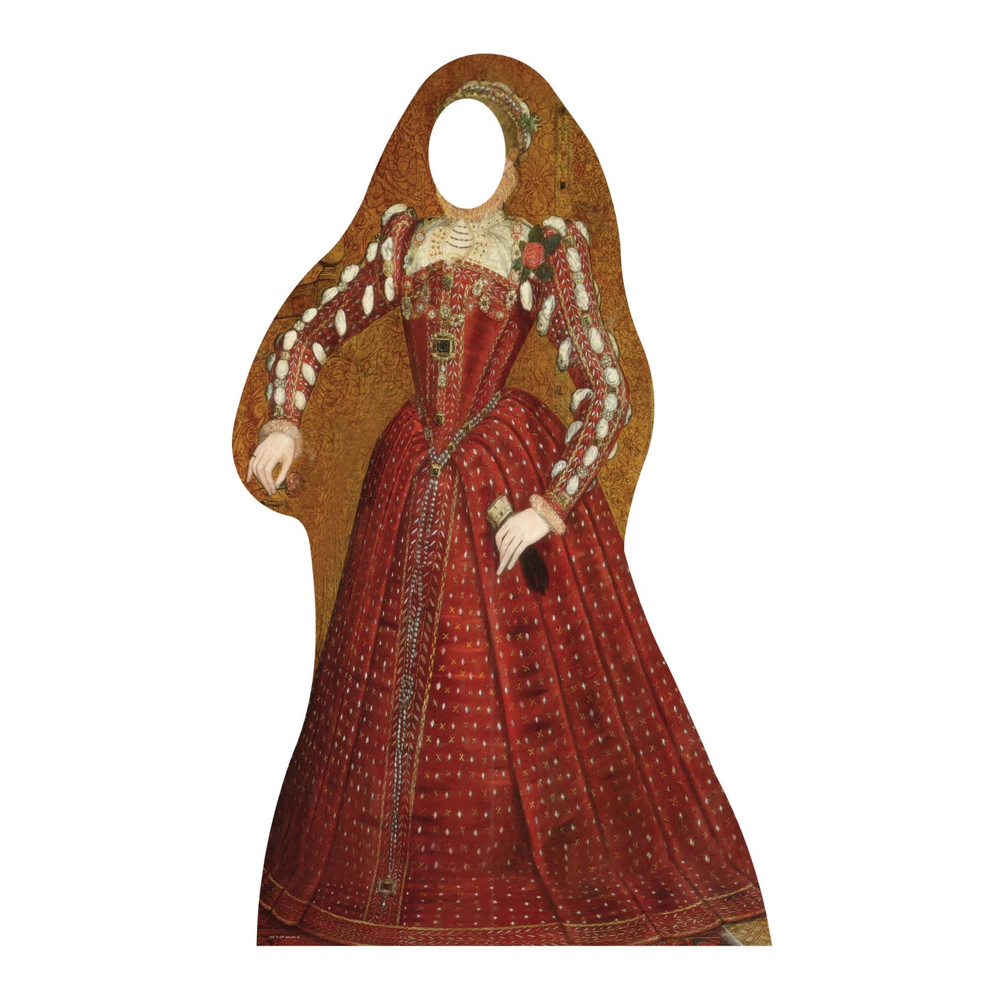 SC061 Tudor Woman Stand-In Cardboard Cut Out Height 176cm