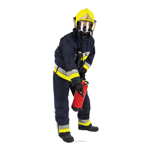 SC075 Fireman Cardboard Cut Out Height 183cm