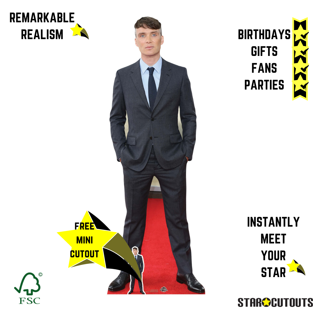 CS725 Cillian Murphy Height 177cm Lifesize Cardboard Cut Out With Mini