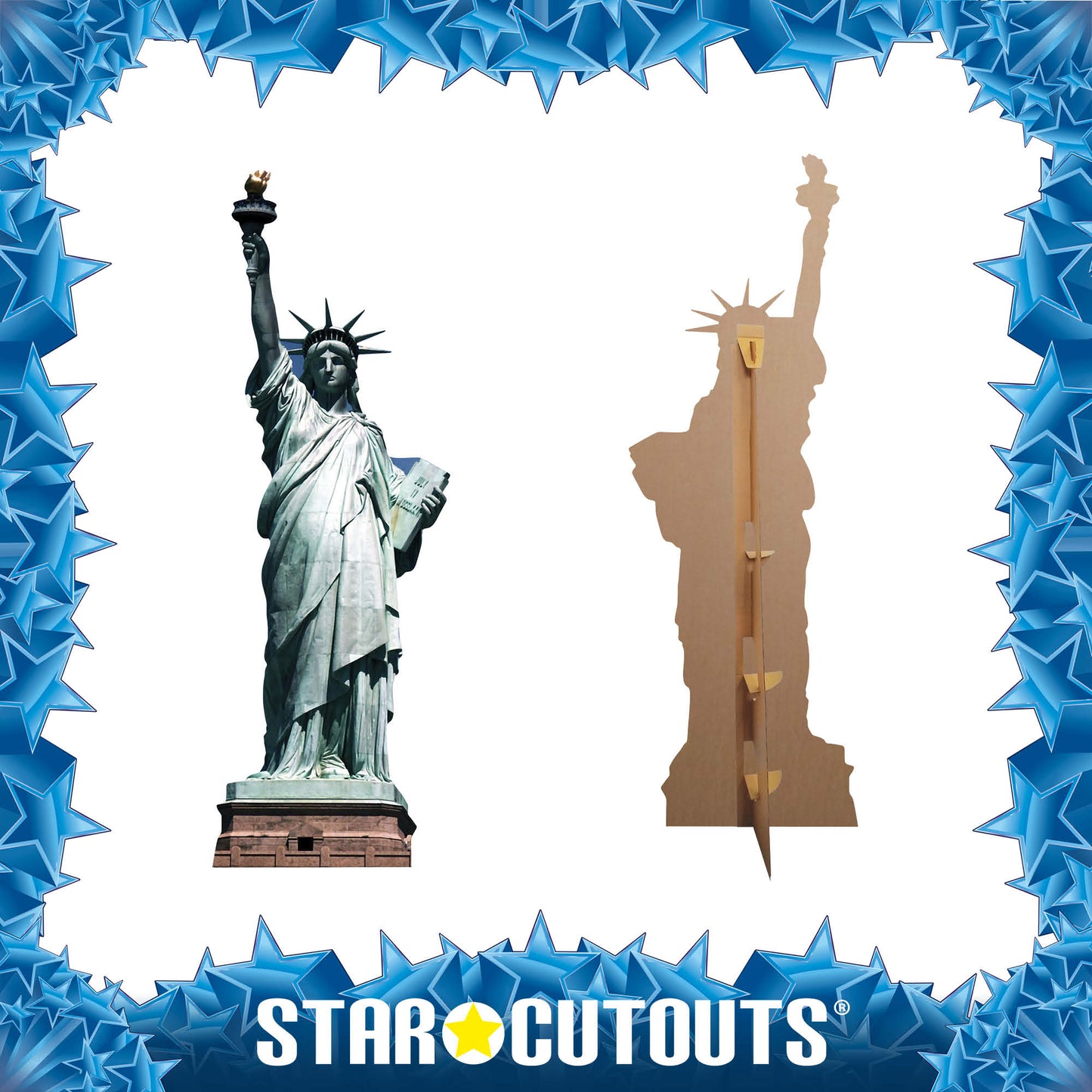 SC105 Statue of Liberty Cardboard Cut Out Height 191cm