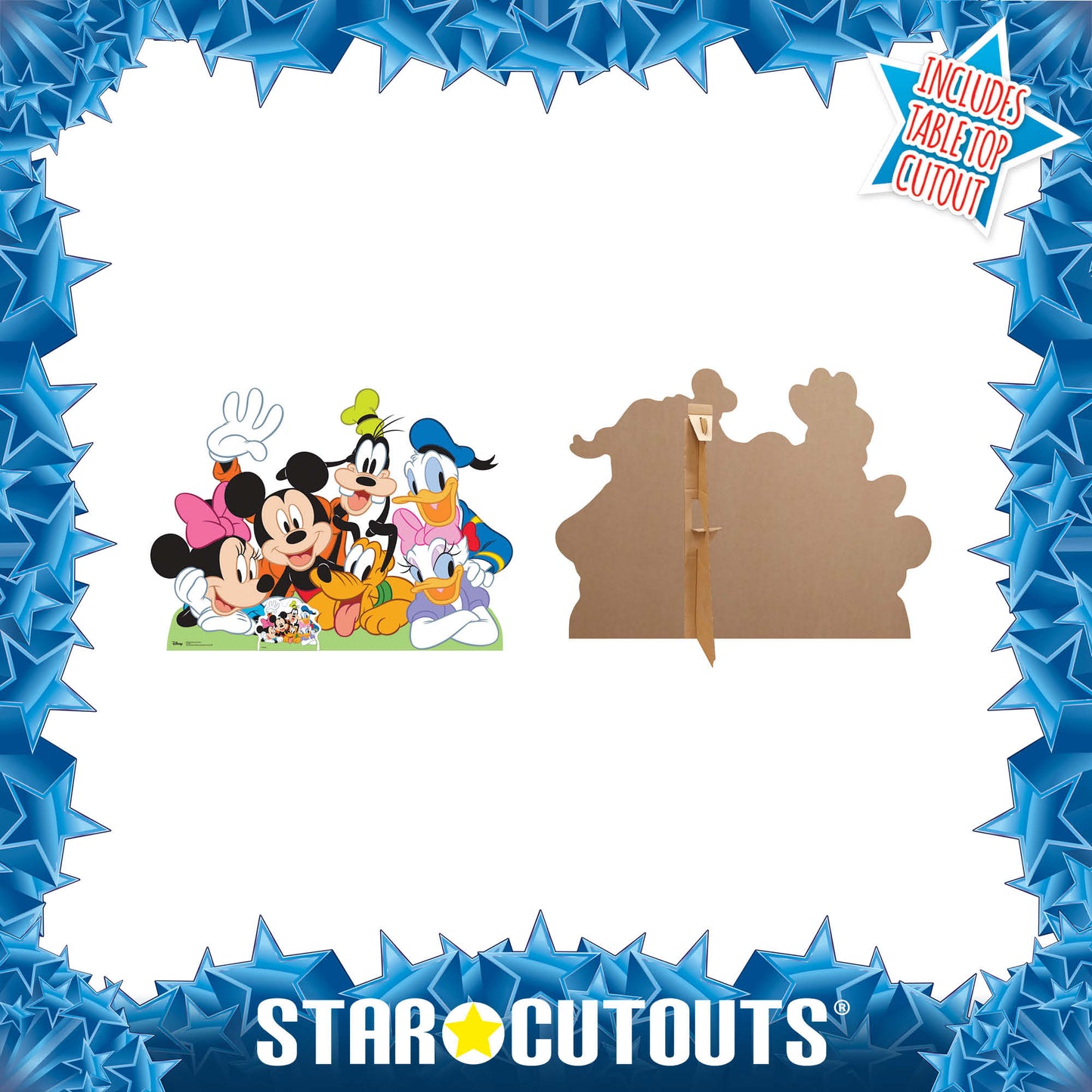 SC1062 Mickey Mouse and Friends Group Cardboard Cut Out Height 99cm