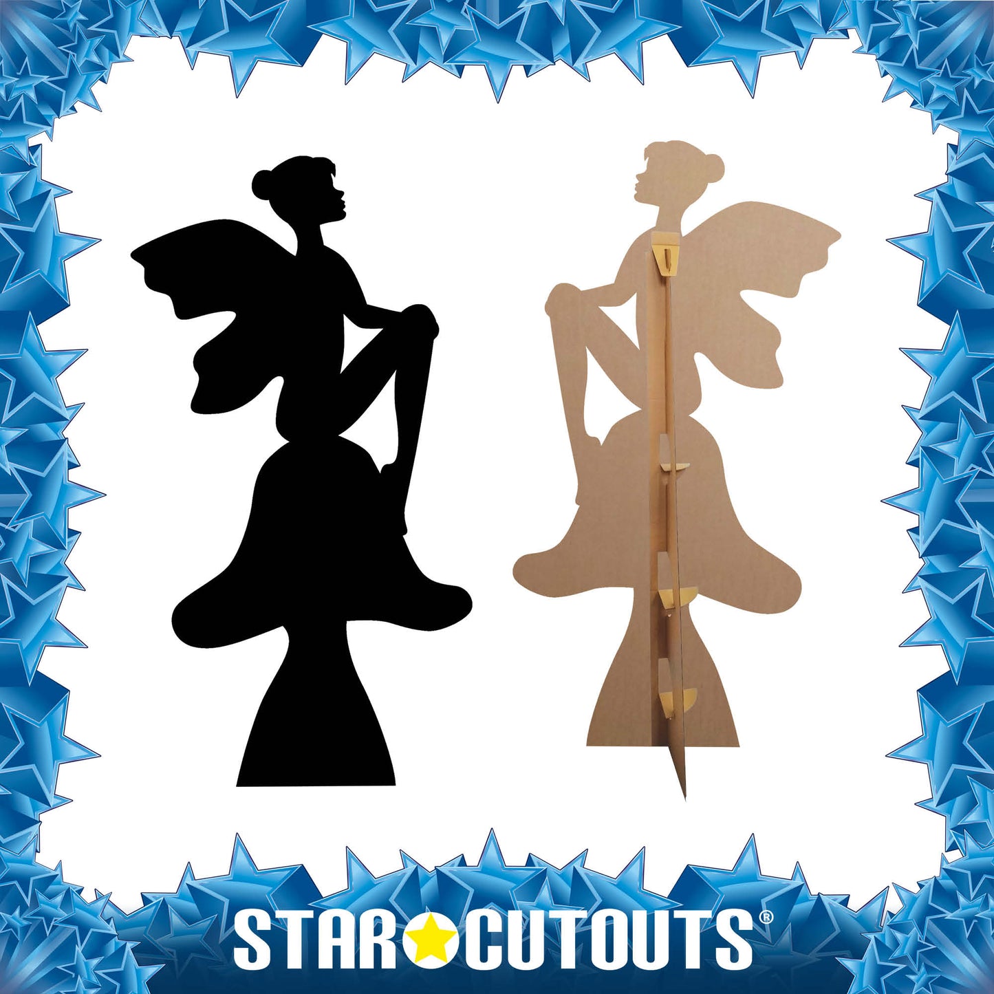 SC1065 Fairy Silhouette Cardboard Cut Out Height 174cm