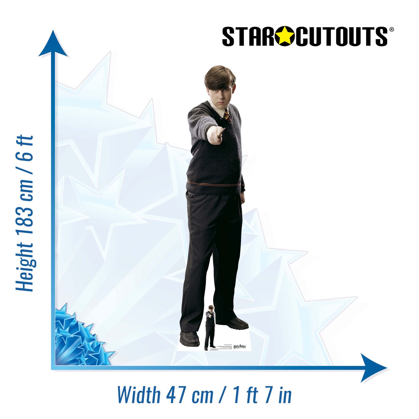 SC1082 Neville Longbottom Cardboard Cut Out Height 183cm