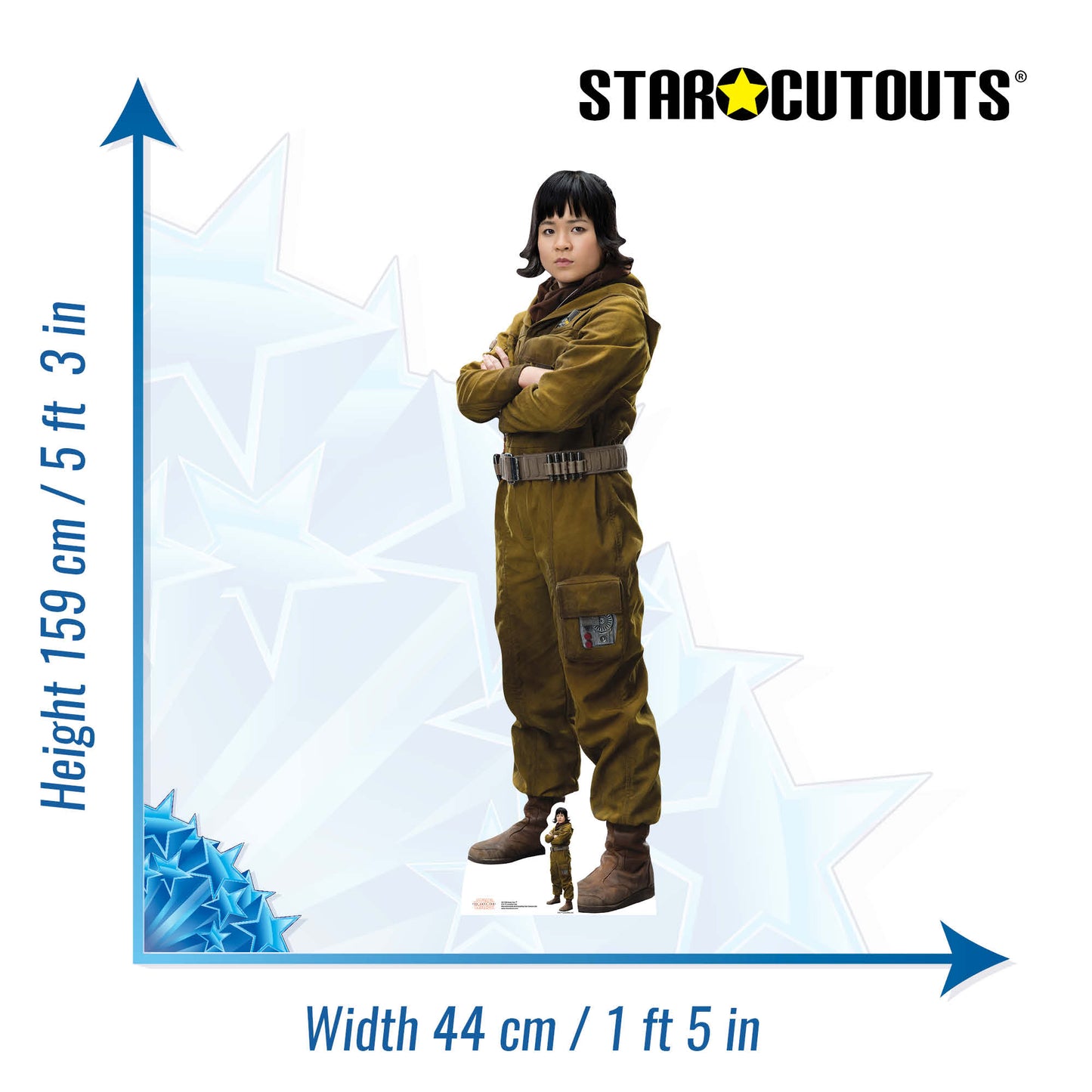 SC1105 Rose Tico (The Last Jedi) Cardboard Cut Out Height 159cm