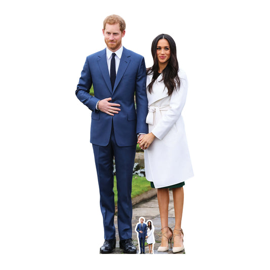 SC1115 Prince Harry & Meghan Markle Cardboard Cut Out Height 186cm