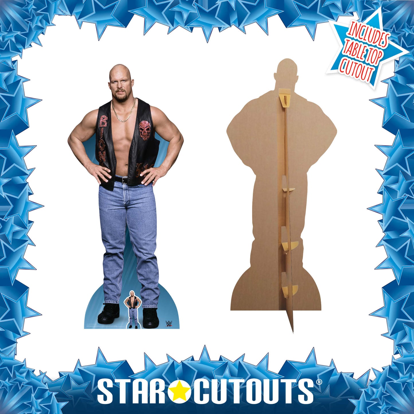 SC1131 Stone Cold Steve Austin Cardboard Cut Out Height 187cm