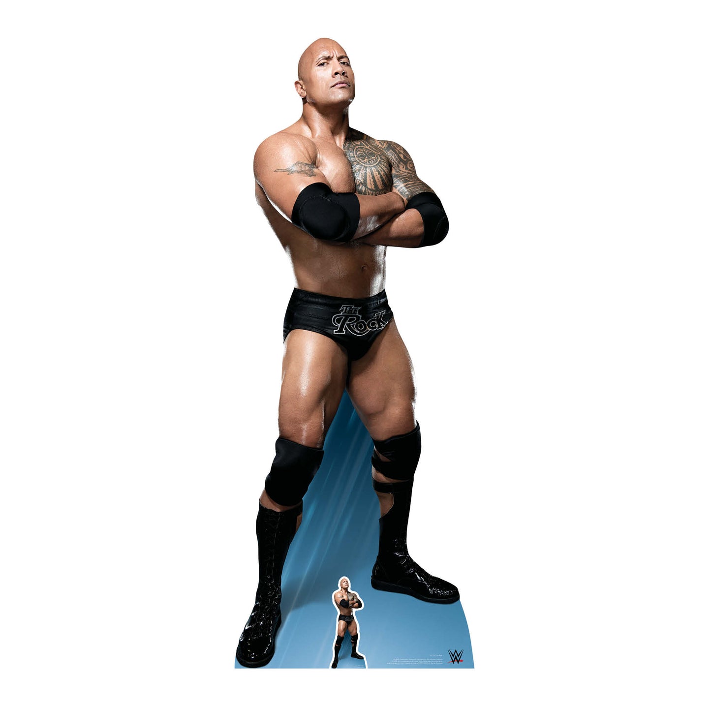 SC1132 The Rock Arms folded 'Do you like pie?' Dwayne Johnson Cardboard Cut Out Height 195cm