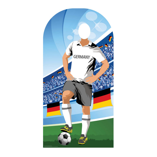 SC1165 Germany World Cup Football Stand In Cardboard Cut Out Height 190cm