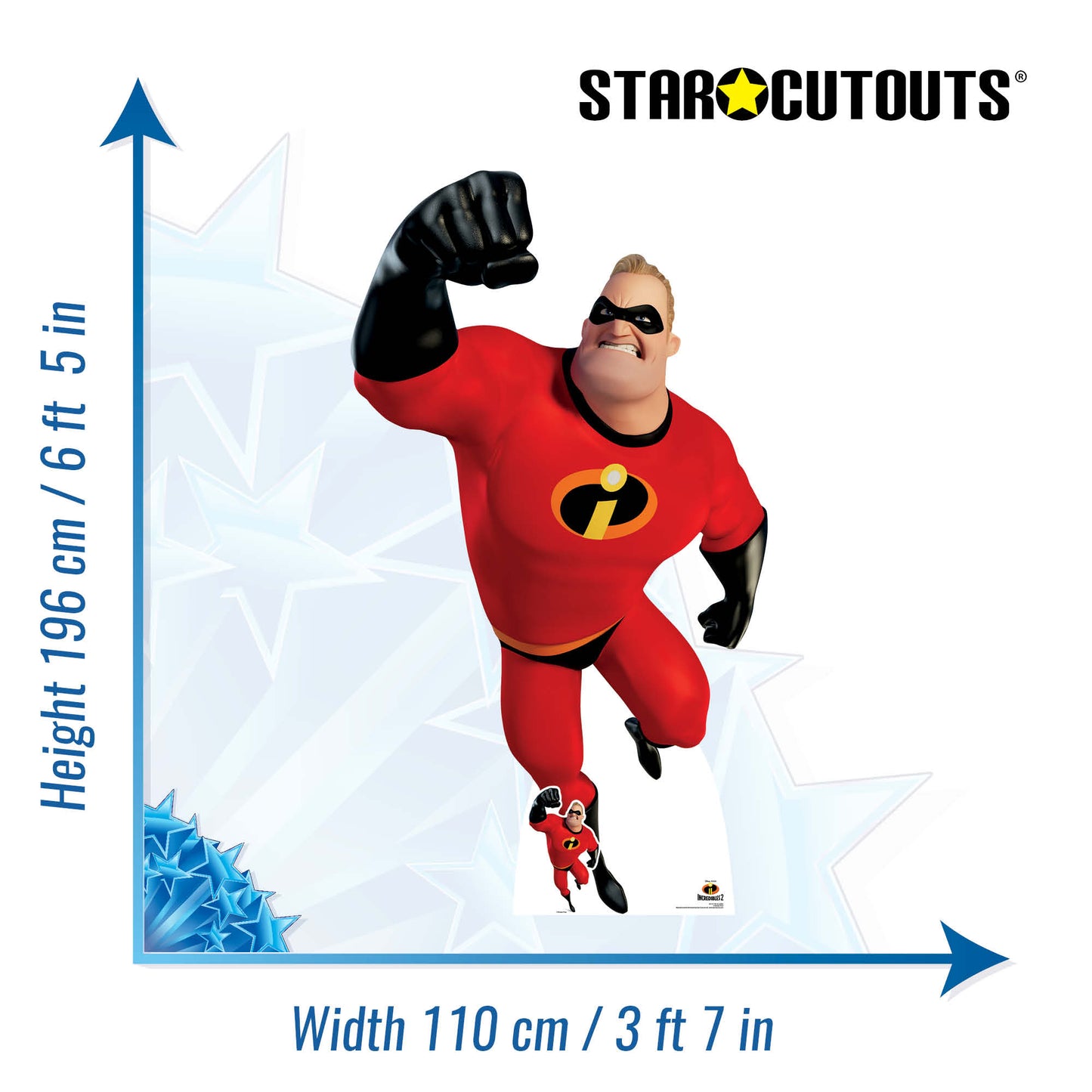 SC1191 Mr Incredible The Incredibles Cardboard Cut Out Height 196cm