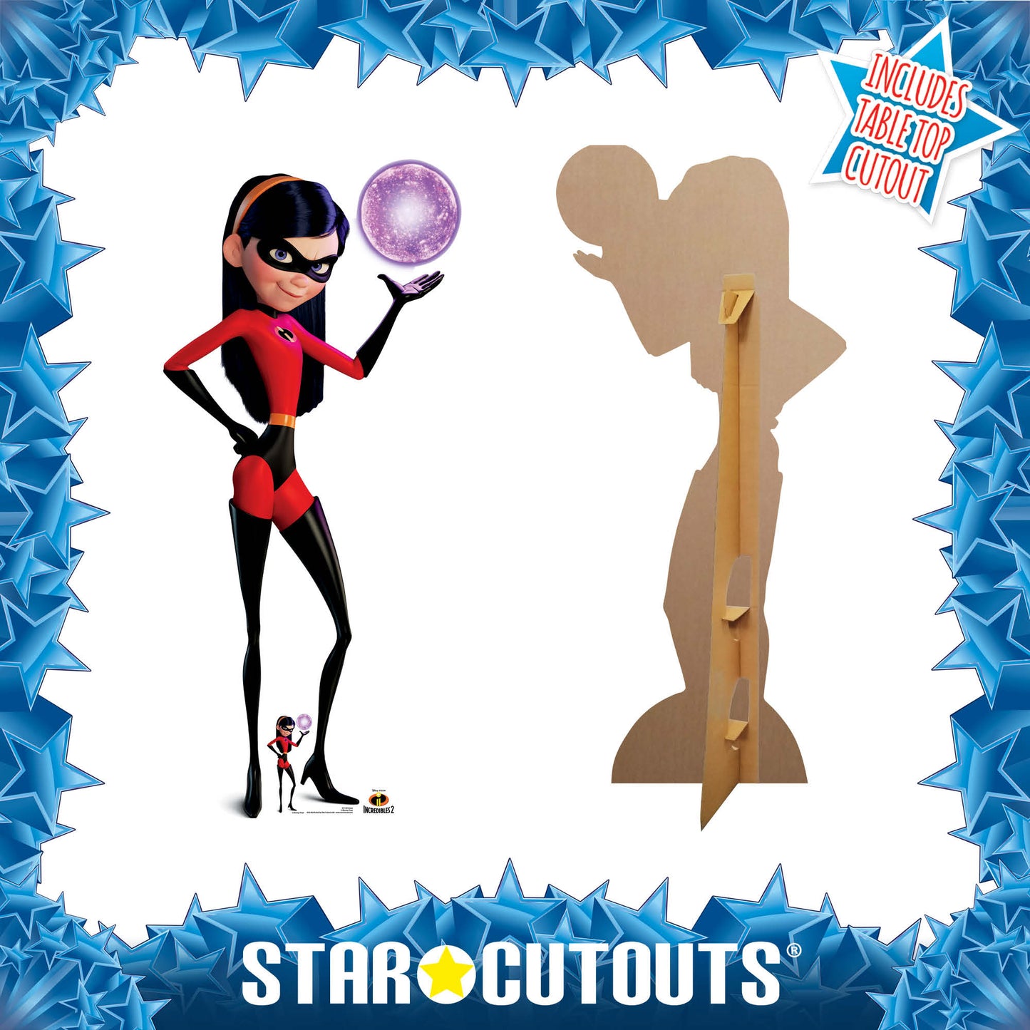 SC1193 Violet The Incredibles Cardboard Cut Out Height 148cm