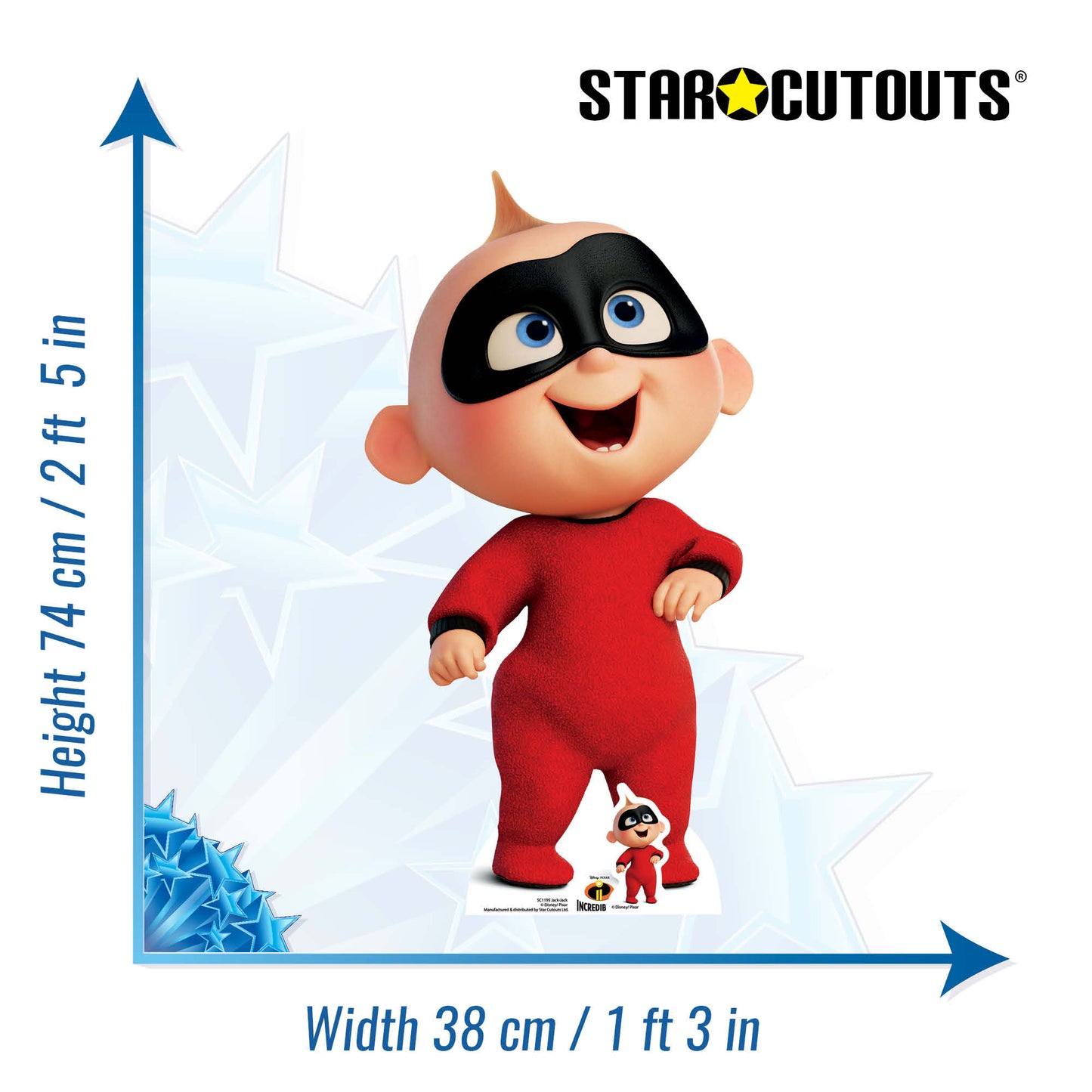 SC1195 Jack-Jack The Incredibles Cardboard Cut Out Height 74cm