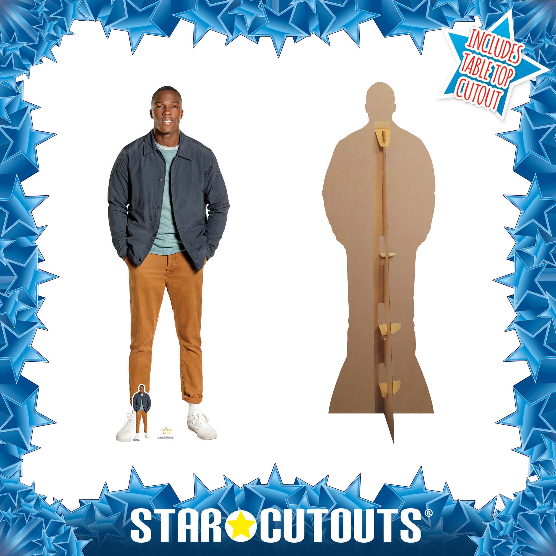 Tosin Cole Ryan Lifesize   Doctor Who Cardboard Cut Out Height 183cm - Star Cutouts