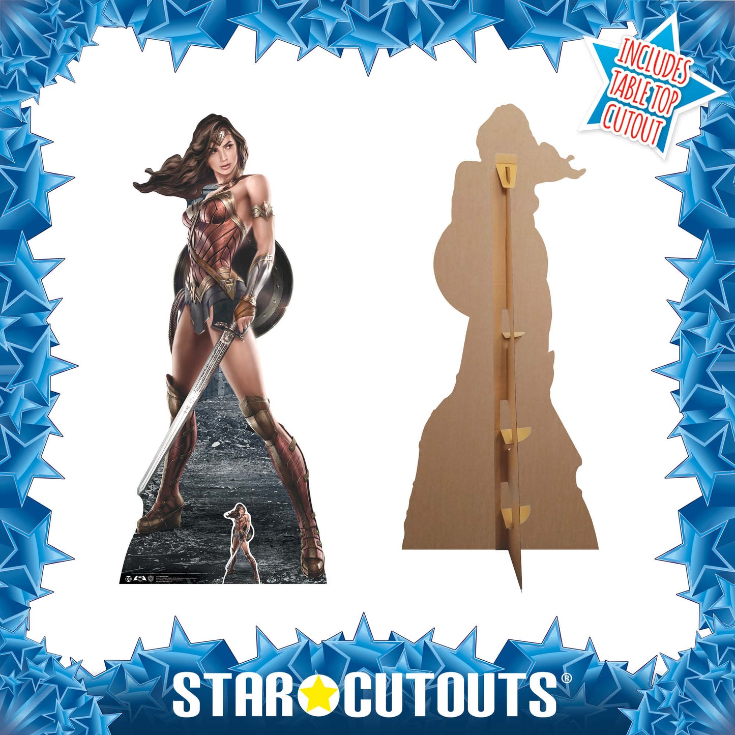 SC1225 Wonder Woman (Movie Graphic Artwork) Cardboard Cut Out Height 184cm