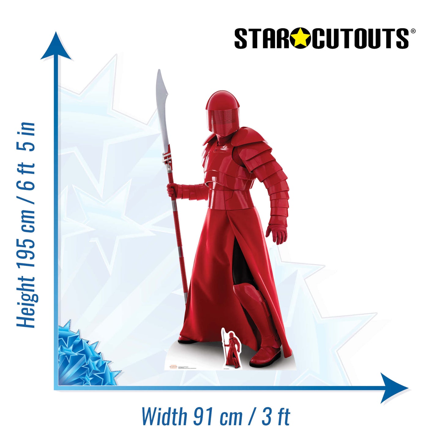 SC1236 Praetorian Guard (Naginata) (The Last Jedi) Cardboard Cut Out Height 195cm