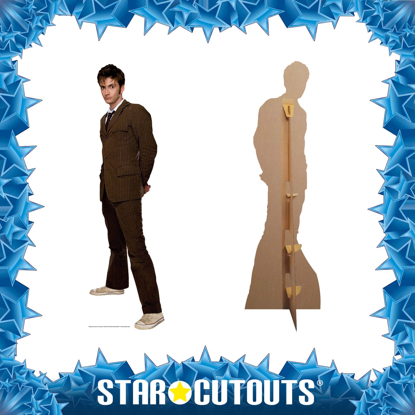 The Doctor Brown Suit David Tenant Cardboard Cut Out Height 185cm - Star Cutouts