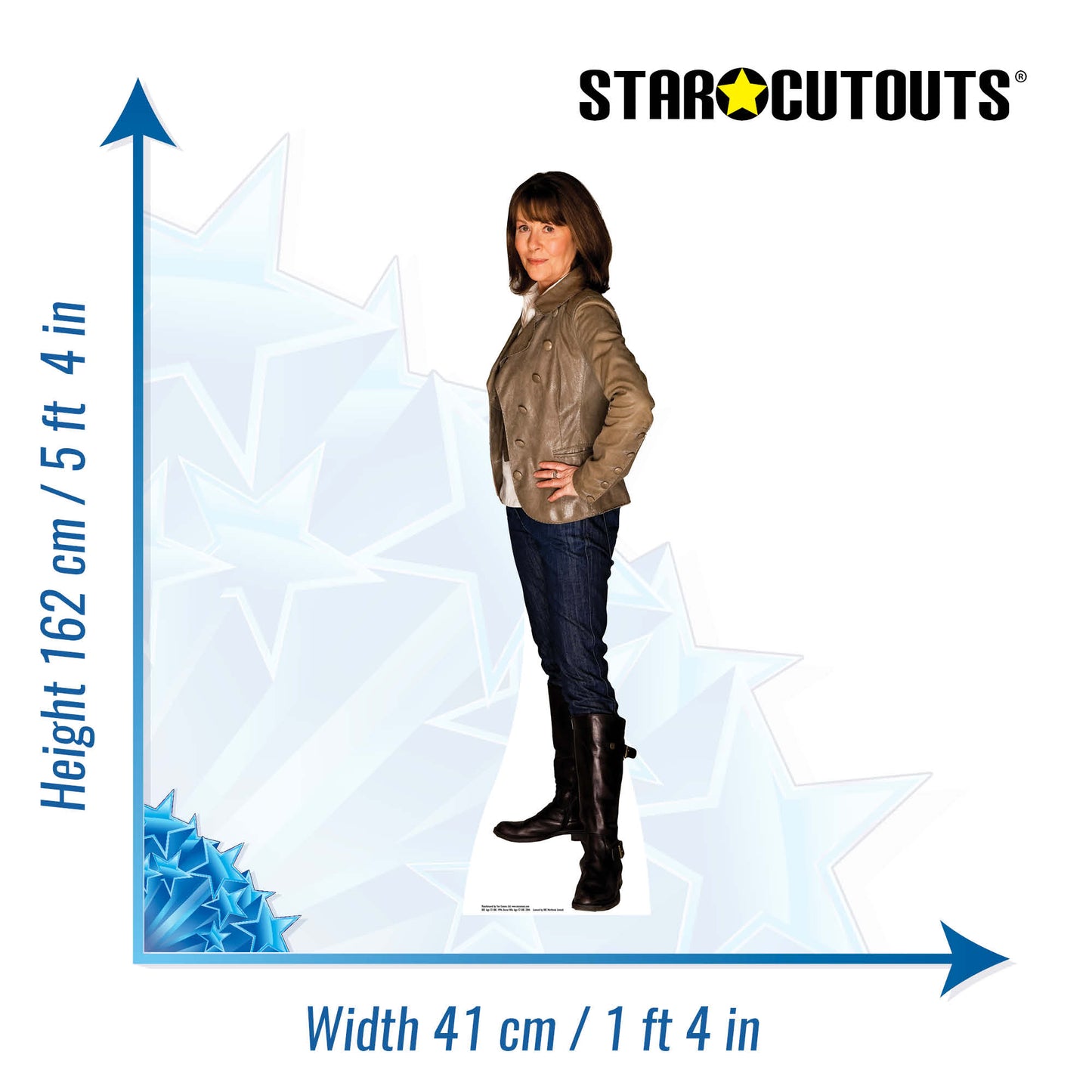 Sarah Jane Smith Cardboard Cut Out Height 162cm - Star Cutouts