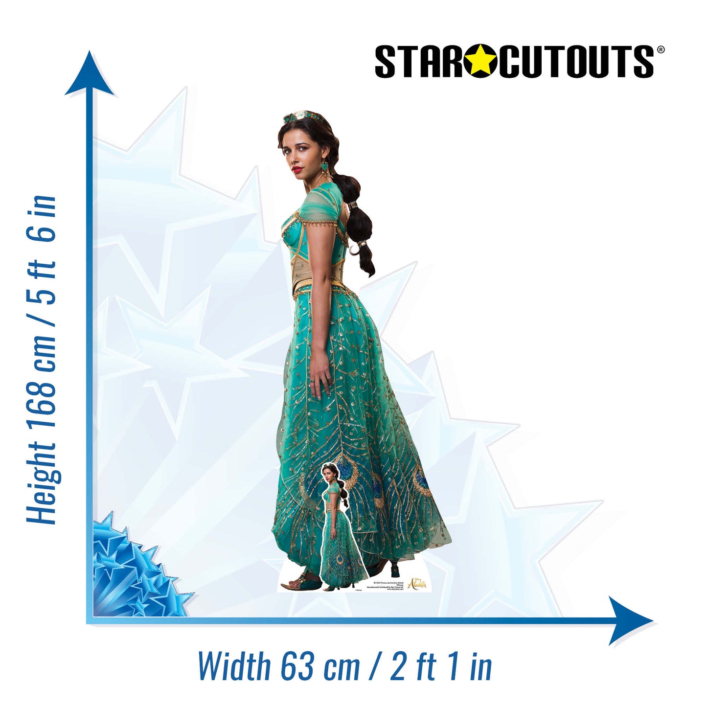 SC1334 Princess Jasmine (Naomi Scott - Live Action) Cardboard Cut Out Height 168cm