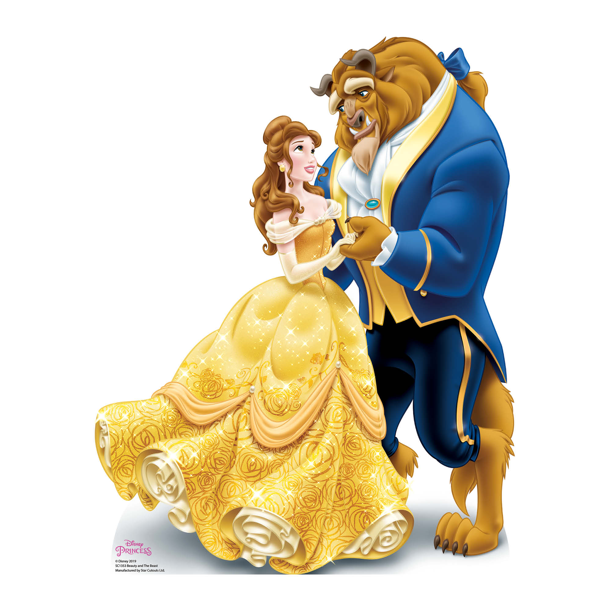 SC1353 Disney Princess Belle Beauty and The Beast Cardboard Cut Out He –  Star Cutouts