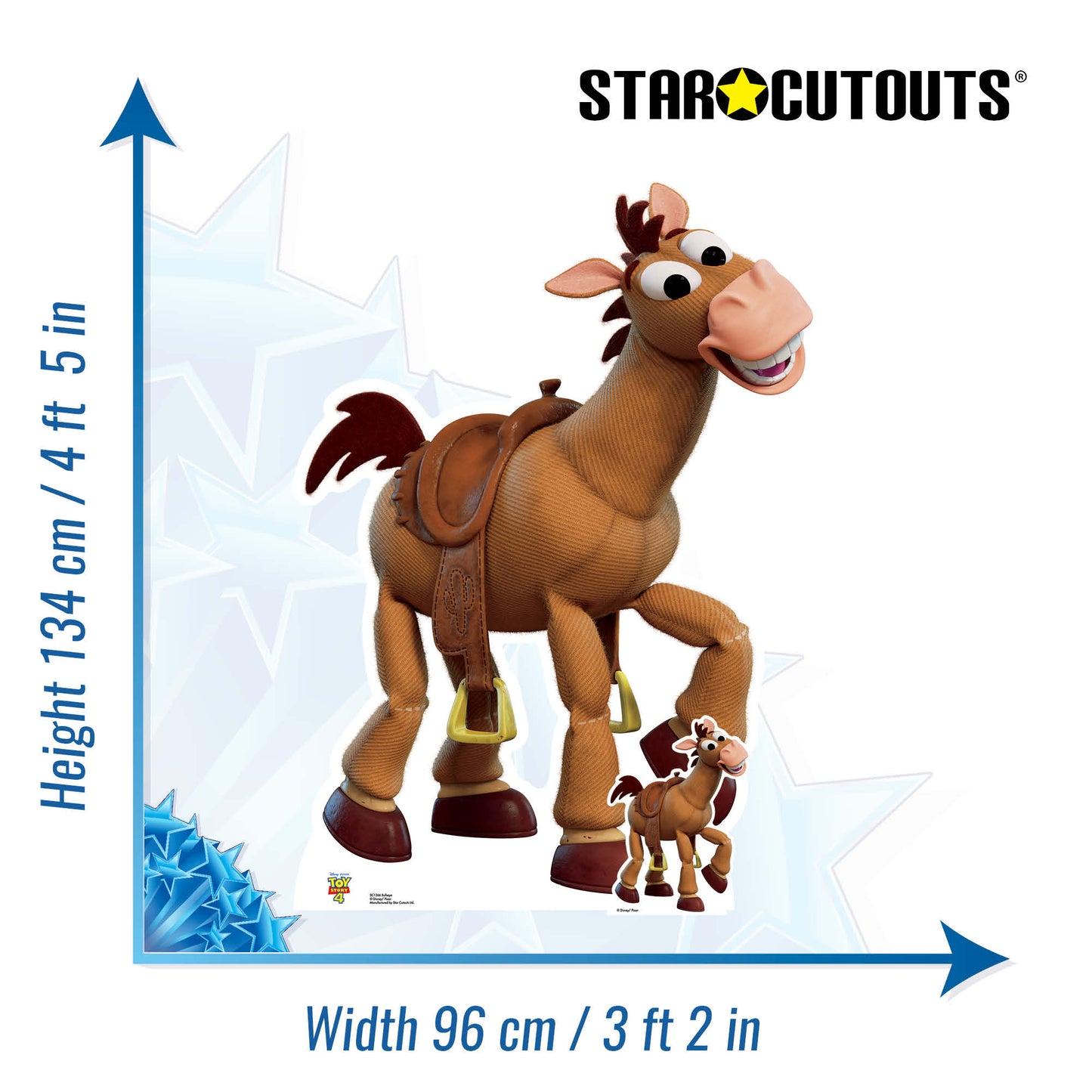 SC1366 Bullseye Toy Horse Toy Story 4 Cardboard Cut Out Height 134cm