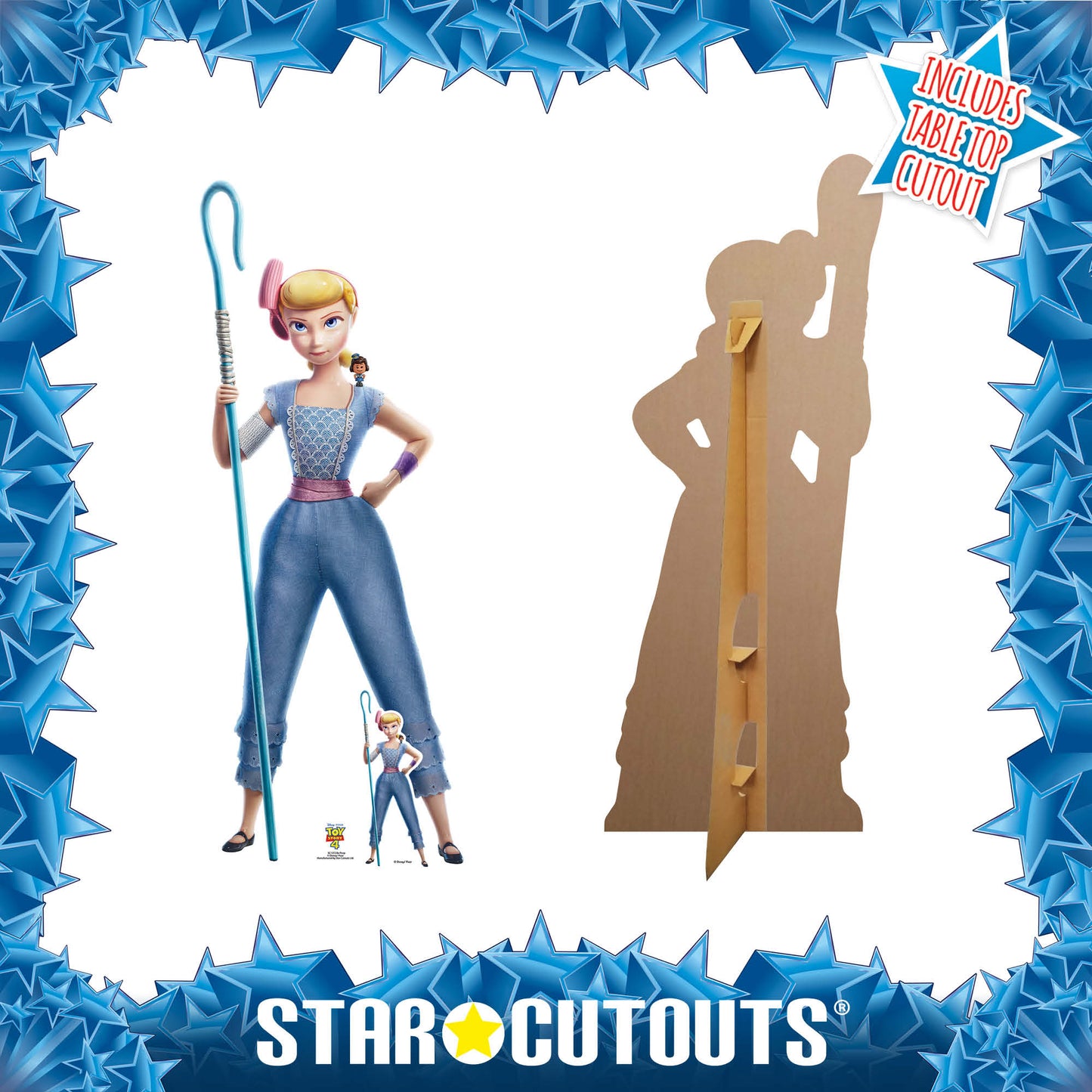 SC1372 Bo Peep Blue Jeans Toy Story 4 Cardboard Cut Out Height 152cm