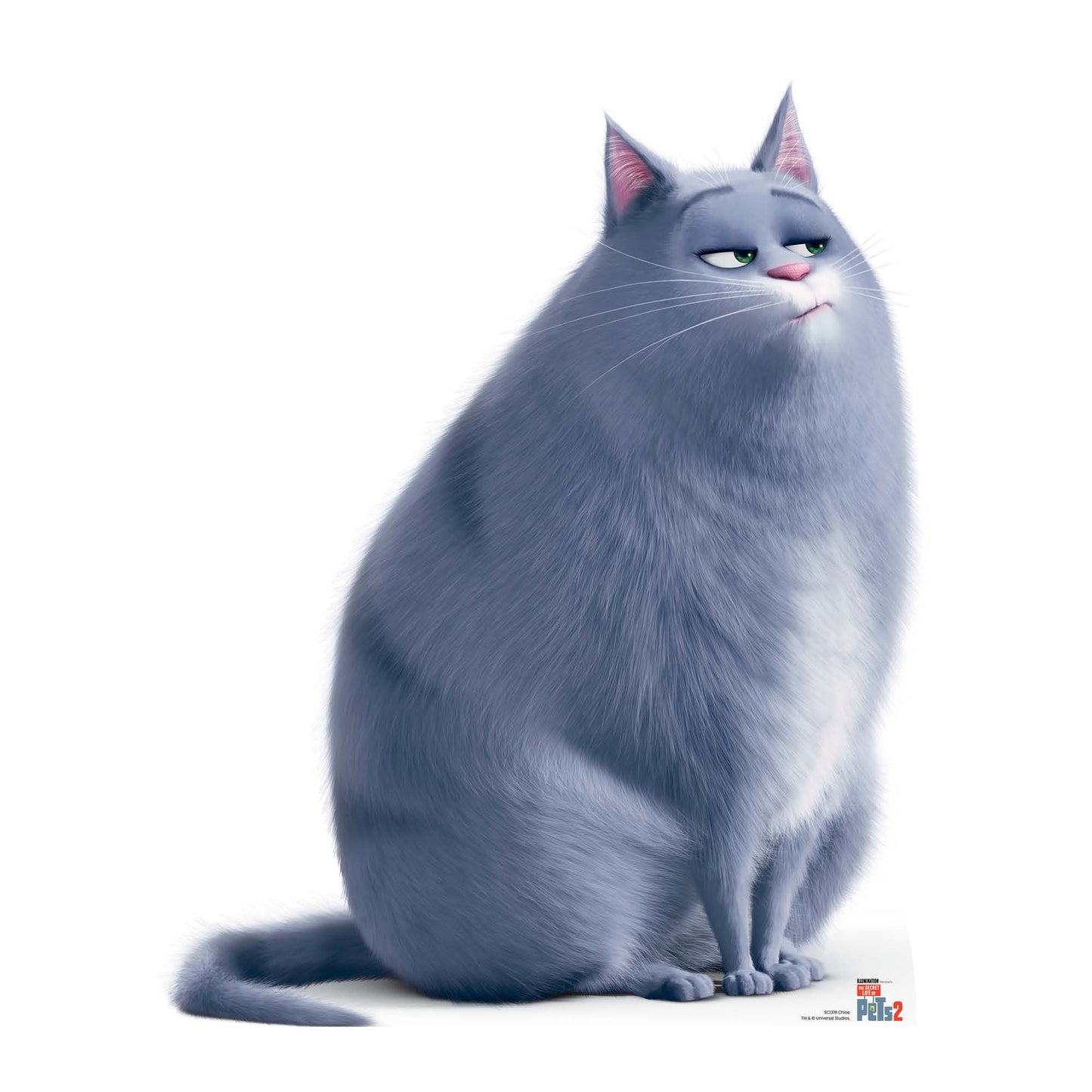 SC1378 Chloe Tabby Cat Secret Life of Pets Cardboard Cut Out Height 87cm