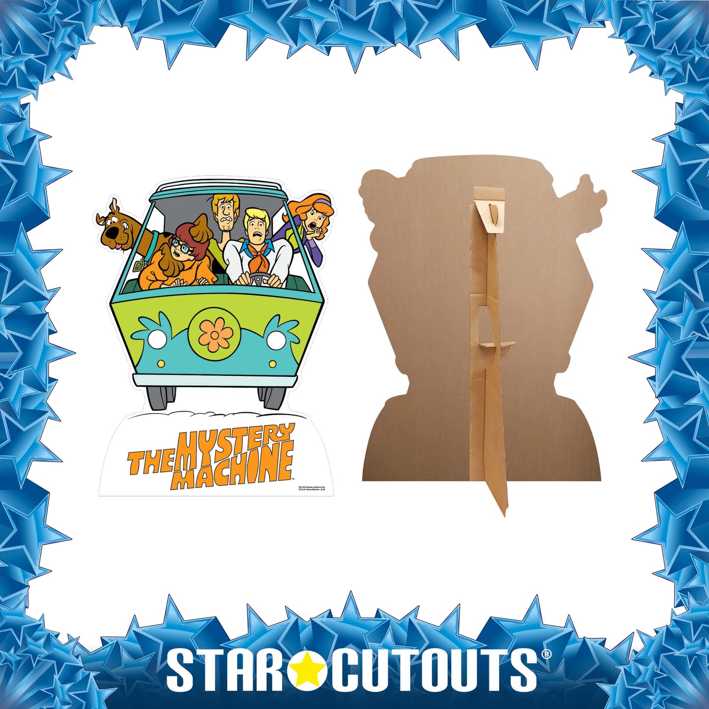 SC1404 Fred's Mystery Machine Van Scooby Doo Star Mini Cardboard Cut Out Height 93cm