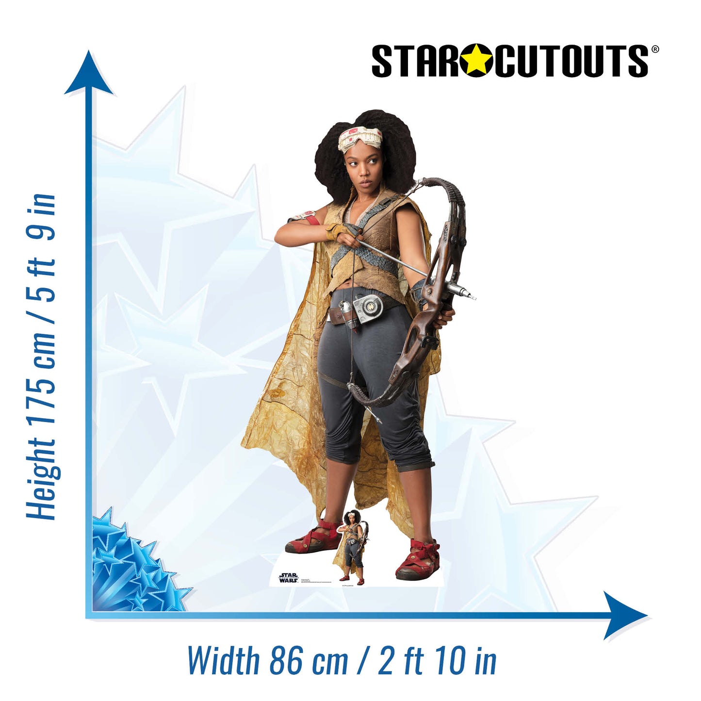 SC1429 Star Wars Jannah (The Rise of Skywalker) Cardboard Cut Out Height 175cm