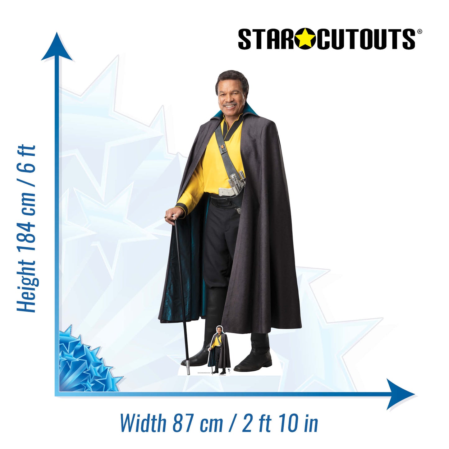 SC1430 Star Wars Lando (The Rise of Skywalker) Cardboard Cut Out Height 184cm