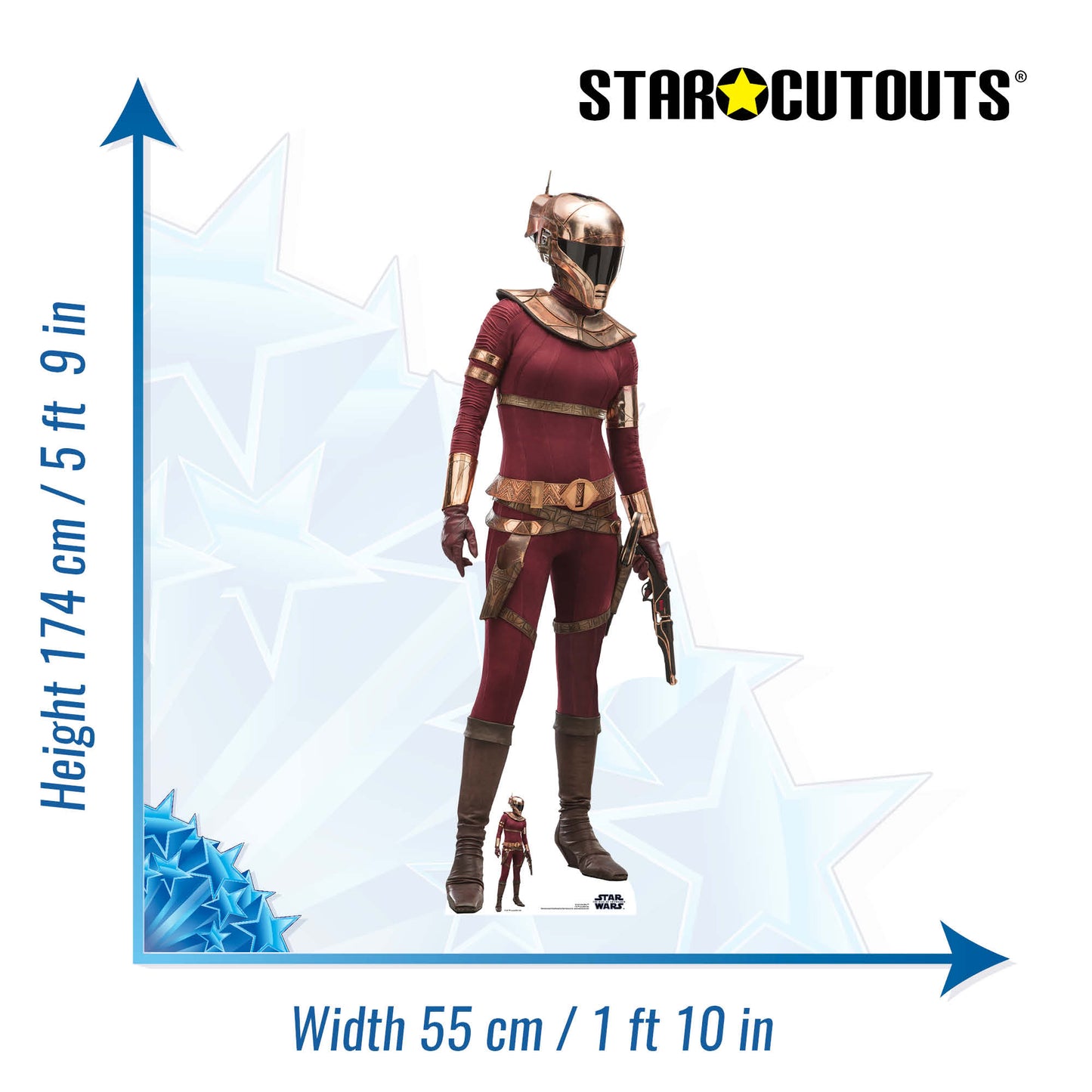 SC1431 Star Wars Zorri Bliss (The Rise of Skywalker) Cardboard Cut Out Height 174cm