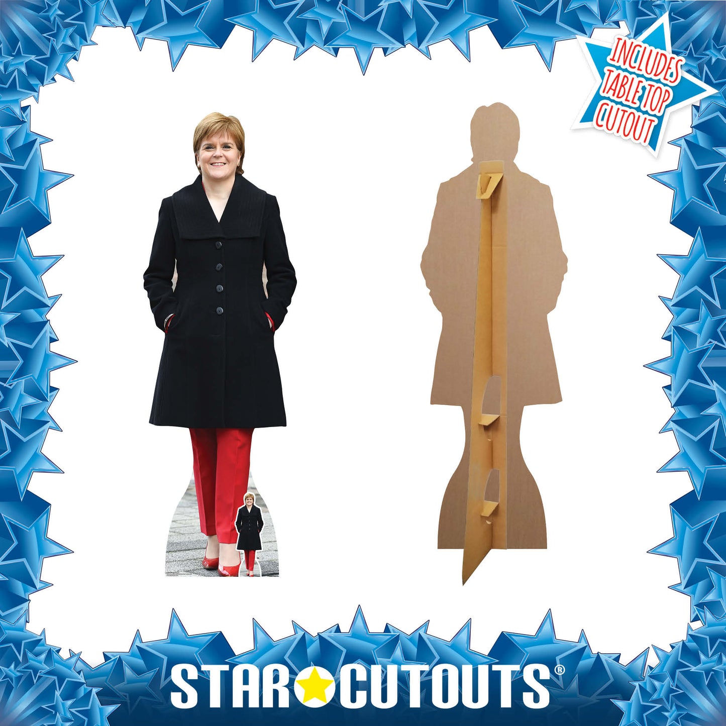 SC1449 Nicola Sturgeon PoliticIan Cardboard Cut Out Height 166cm