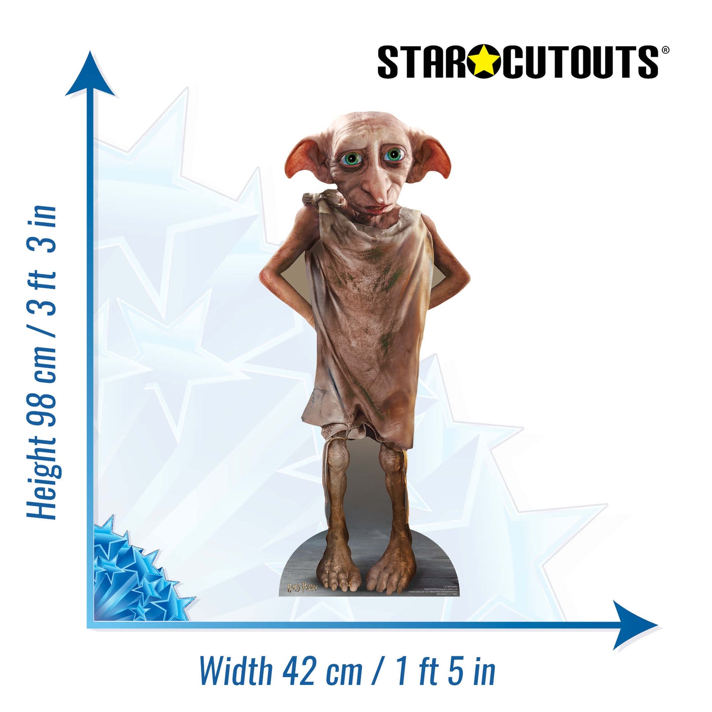 SC1483 Dobby - Star Mini Harry Potter Character Cardboard Cut Out Height 98cm