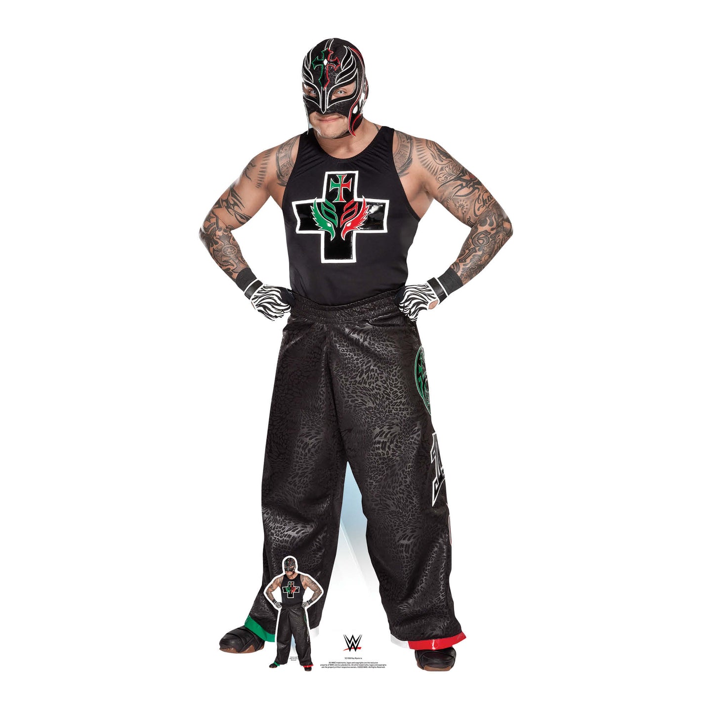 SC1508 Rey Mysterio Hips WWE Cardboard Cut Out Height 169cm