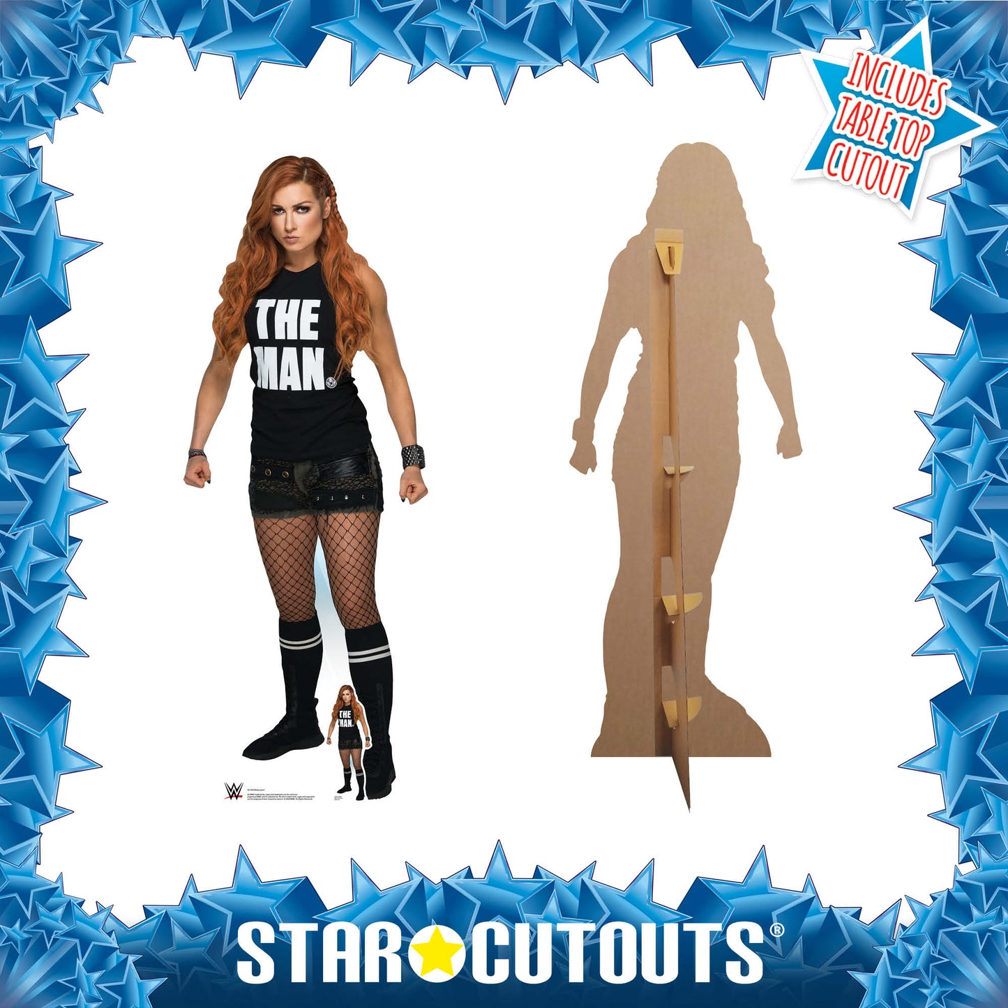 SC1510 Becky Lynch Shorts aka Rebecca Quin WWE Cardboard Cut Out Height 169cm