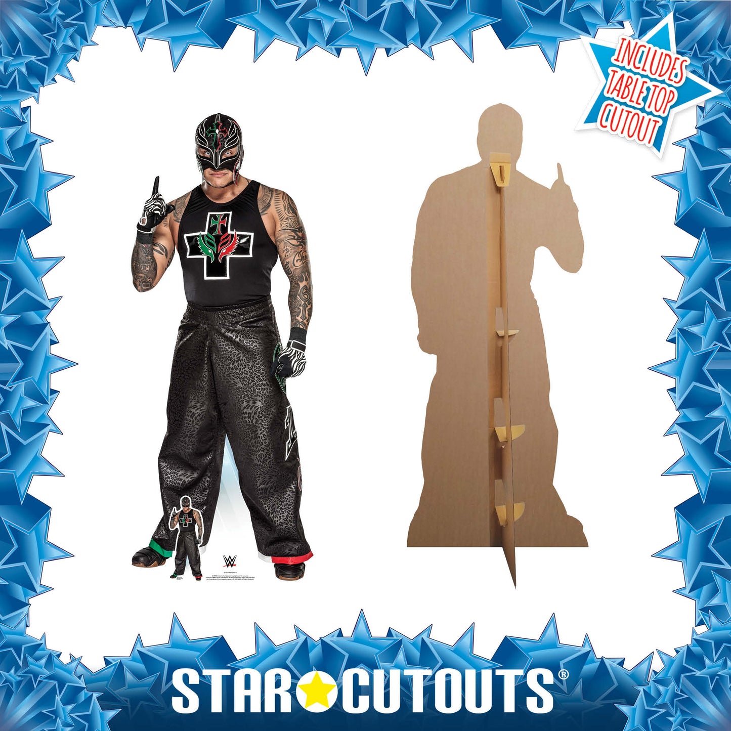 SC1518 Rey Mysterio Professional Wrestler RAW Cardboard Cut Out Height 169cm