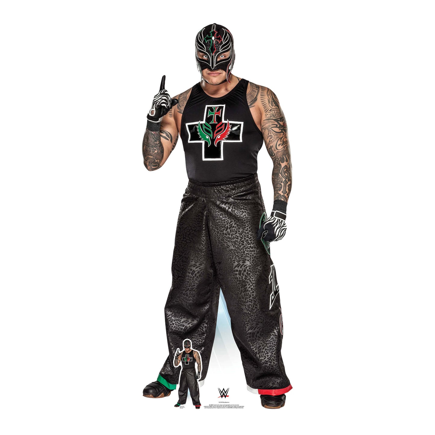 SC1518 Rey Mysterio Professional Wrestler RAW Cardboard Cut Out Height 169cm