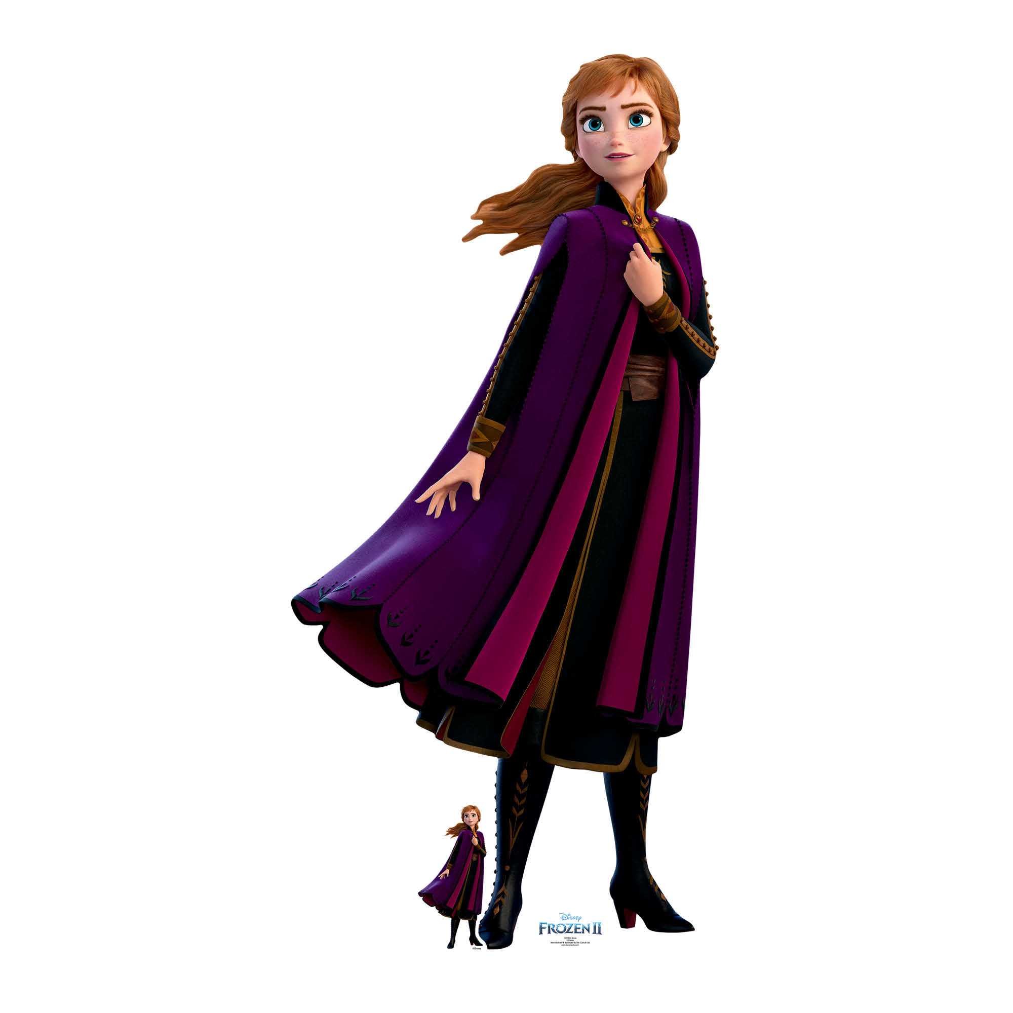 SC1534 Anna Purple Velvet Coat Cardboard Cut Out Height 168cm – Star ...