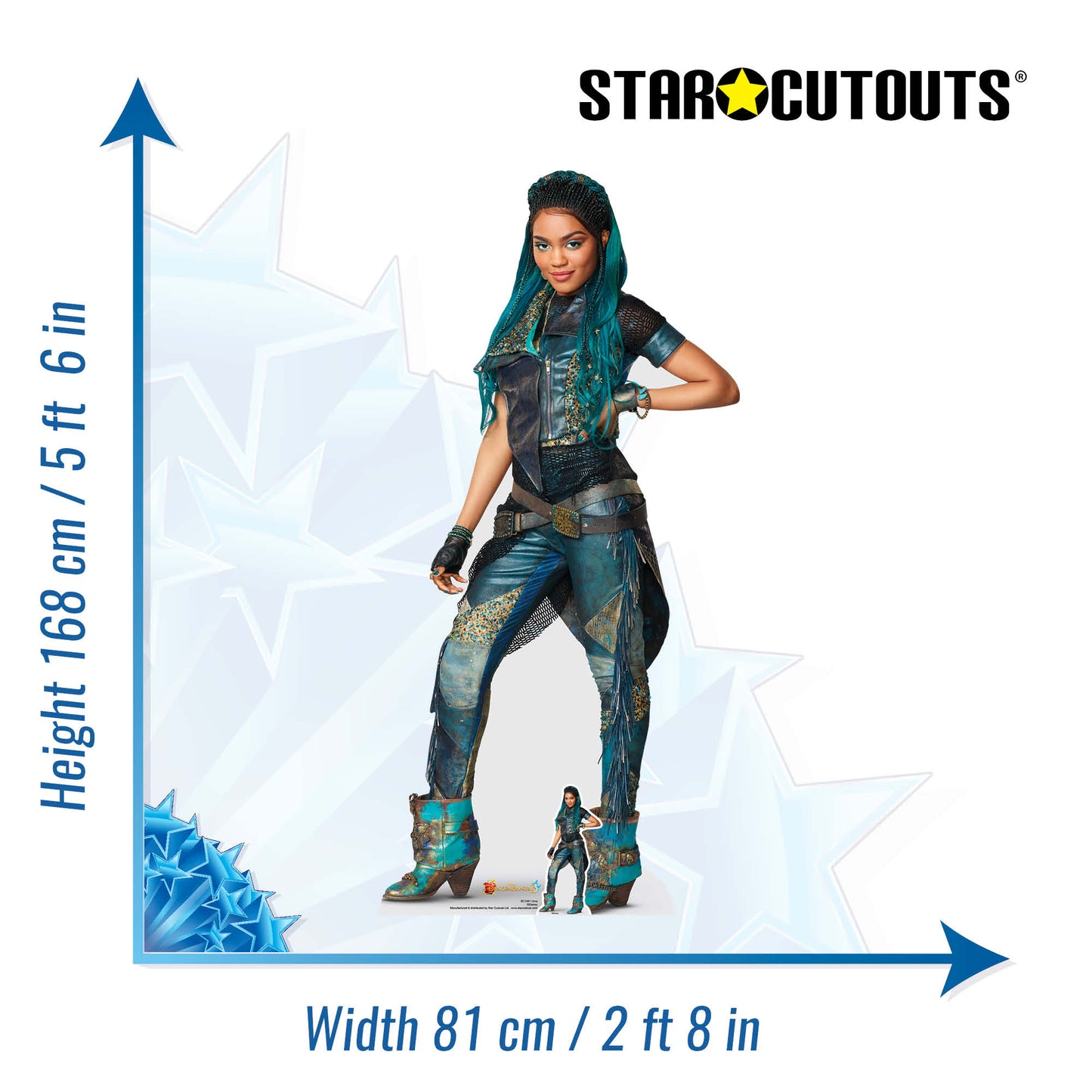 SC1561 Uma Descendants  Cardboard Cut Out Height 168cm - Star Cutouts