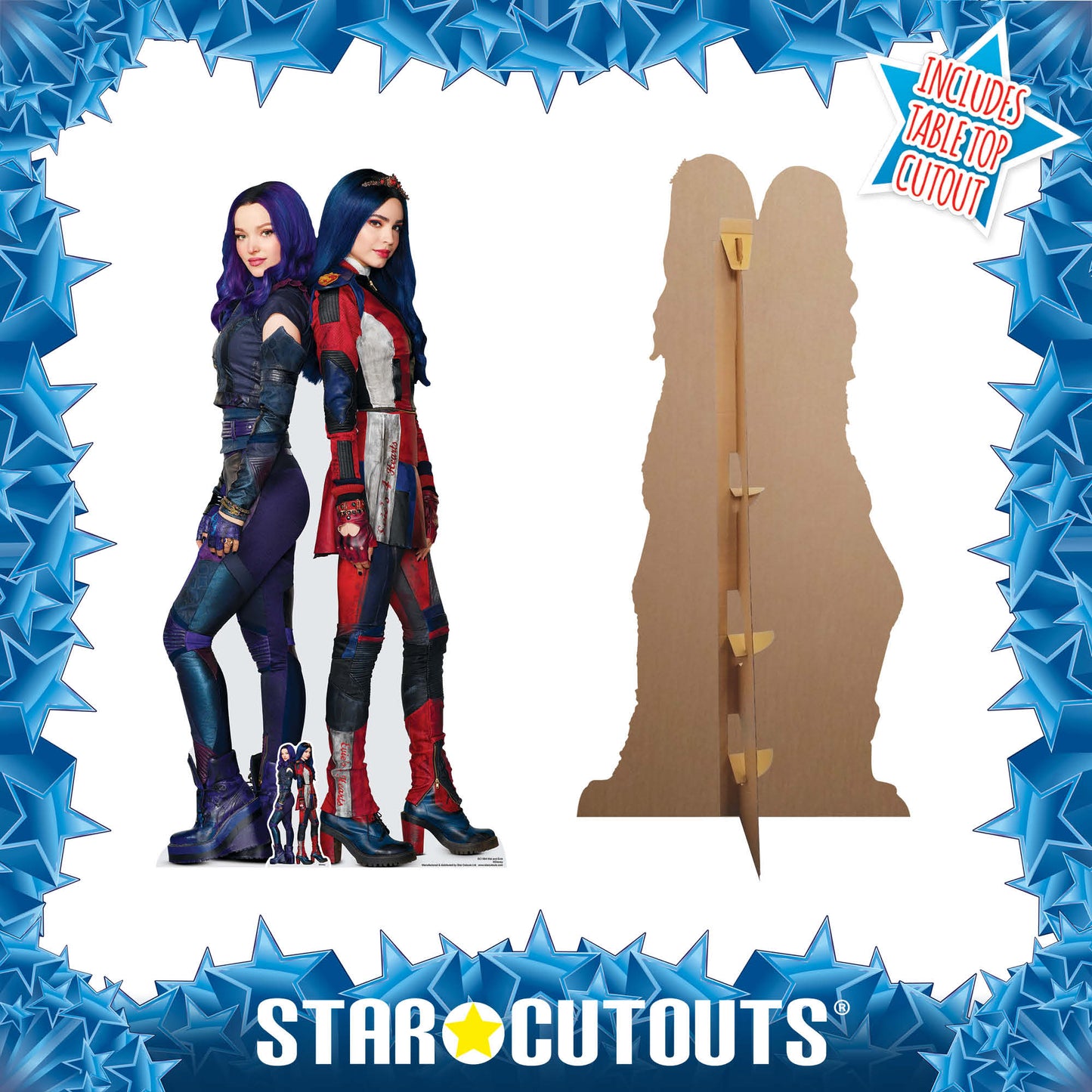 SC1564 Mal and Evie Descendants  Cardboard Cut Out Height 170cm - Star Cutouts