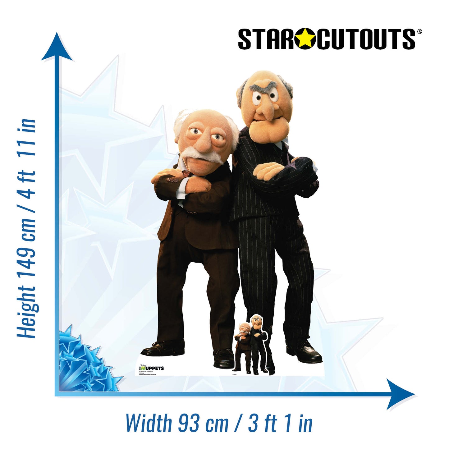 SC1566 Statler and Waldorf Cardboard Cut Out Height 149cm