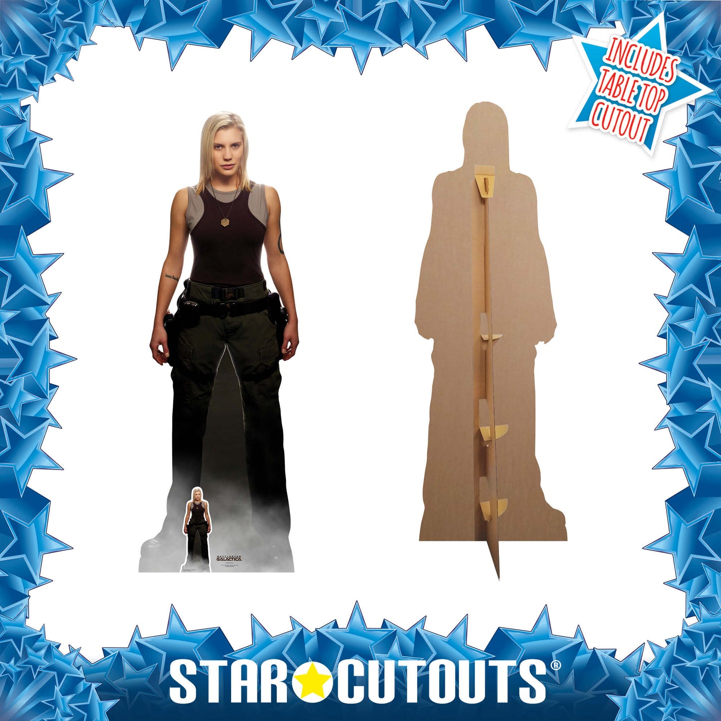 SC1642 Kara Thrace Starbuck Katee Sackhoff Battlestar Galactica Cardboard Cut Out Height 169cm - Star Cutouts