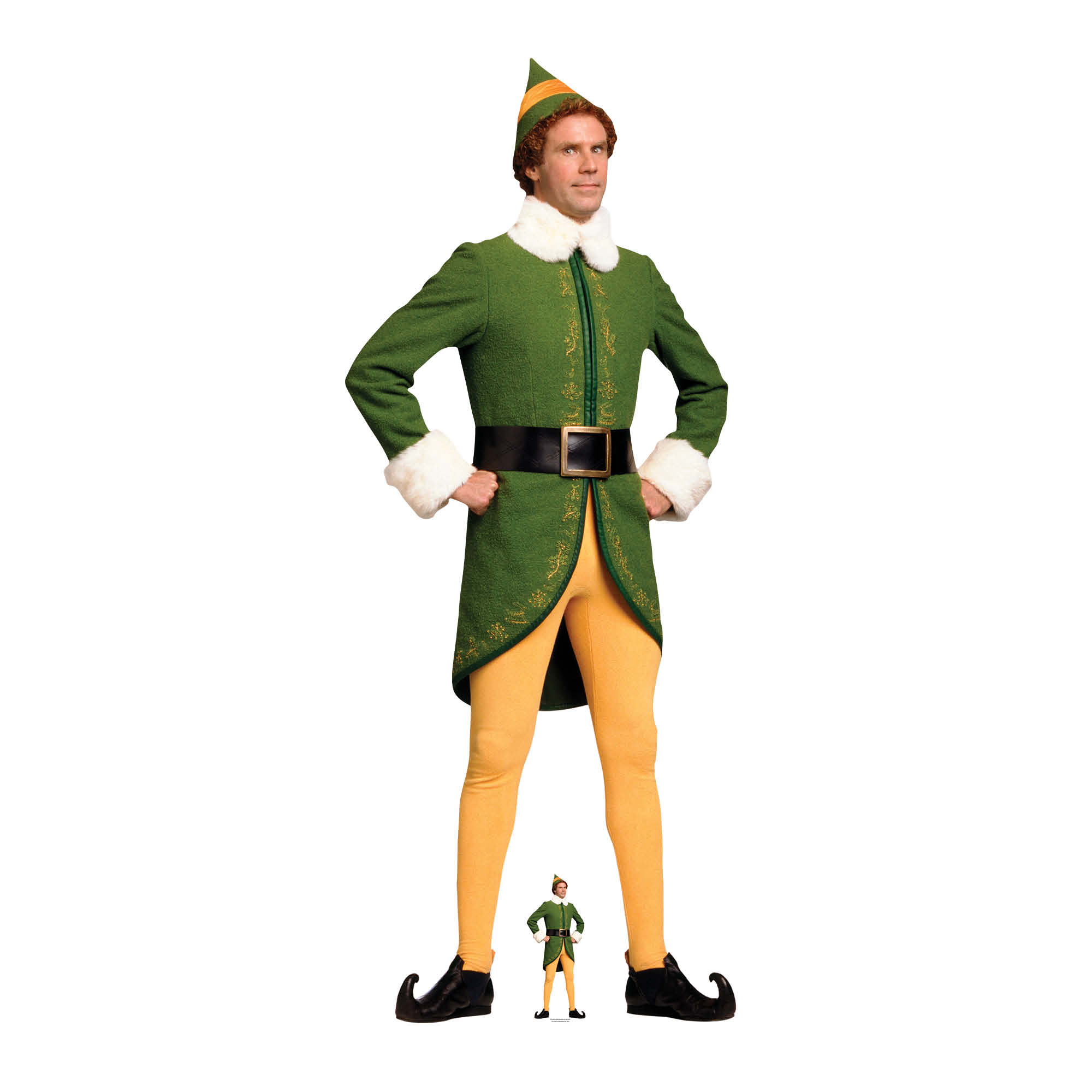 SC1670 Buddy the Elf Classic Christmas Hands On Hips Cardboard Cut Out ...