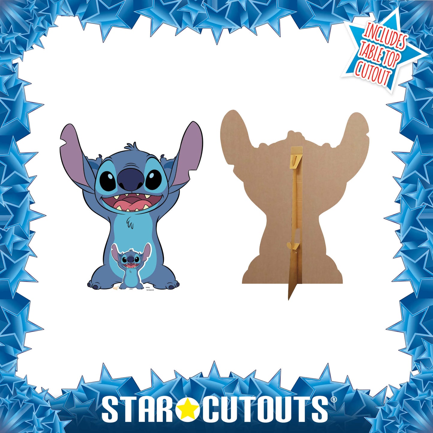 SC1689 Stitch (Standing) Cardboard Cut Out Height 93cm