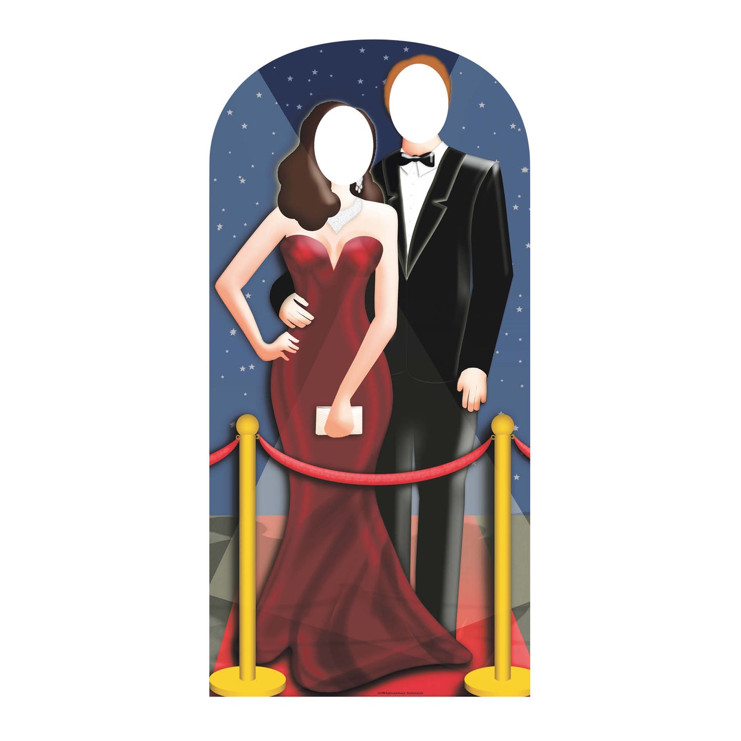 SC170 Red-Carpet/ Hollywood Couple Stand In Cardboard Cut Out Height 186cm