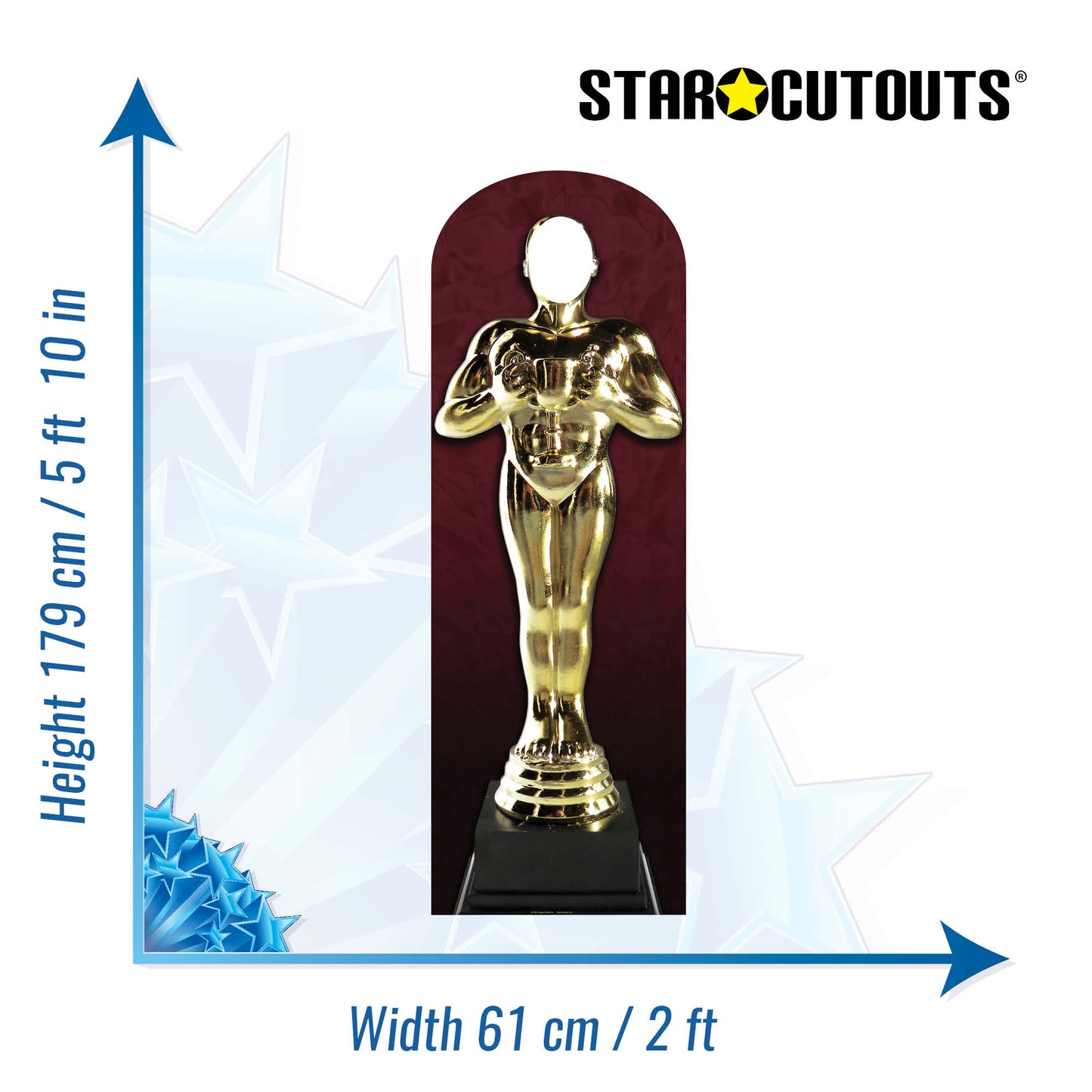 SC180 Award Statue 'Stand-In' Cardboard Cut Out Height 179cm