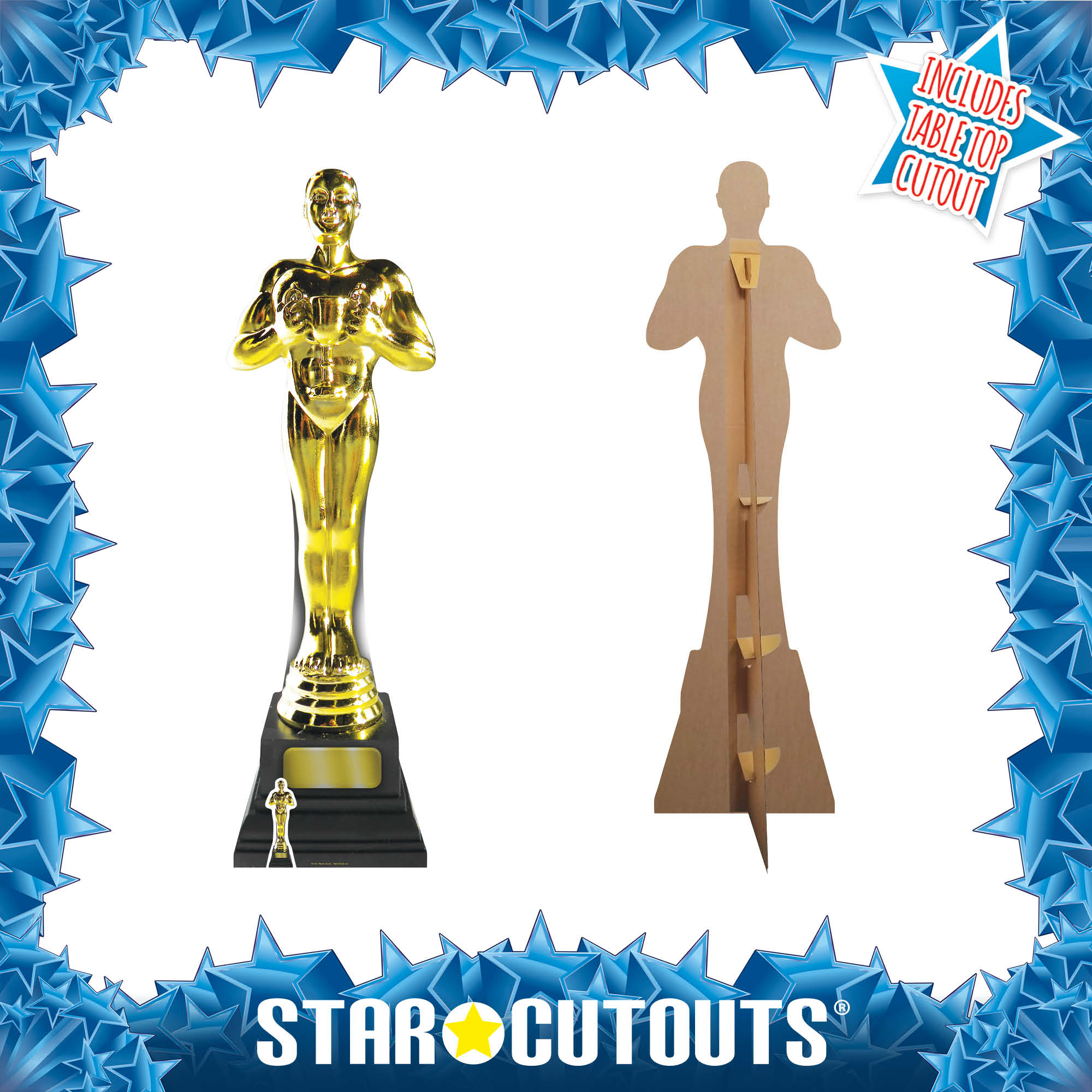 SC181 Golden Award cut-out Cardboard Cut Out Height 182cm – Star Cutouts