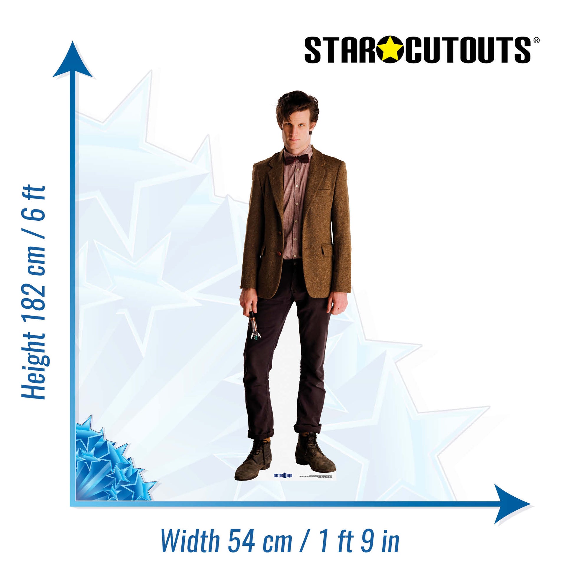 The 11th Doctor Matt Smith Cardboard Cut Out Height 182cm - Star Cutouts